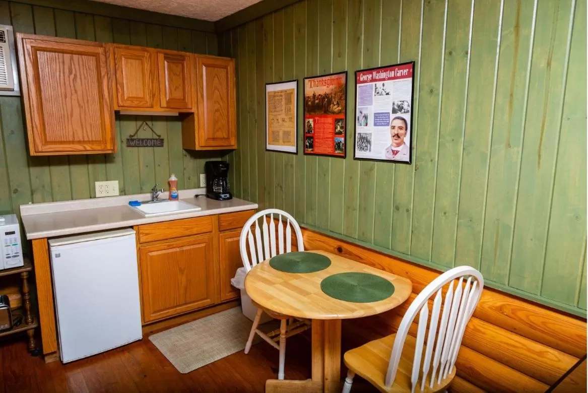 Kitchen or kitchenette in Mountain Aire Cottages, Inn, & Glamping