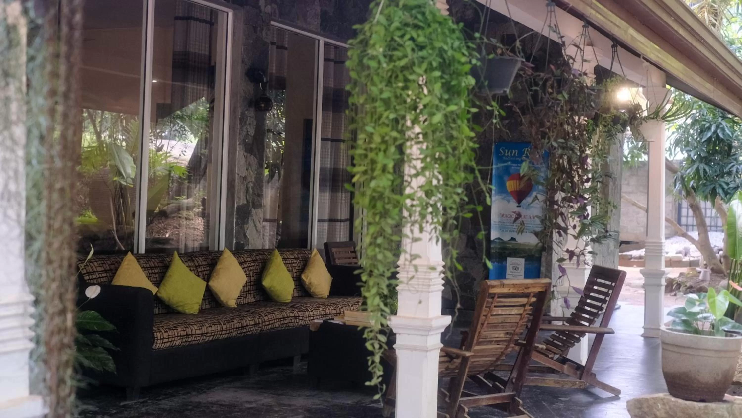 Garden view in Evergreen Hotel Dambulla