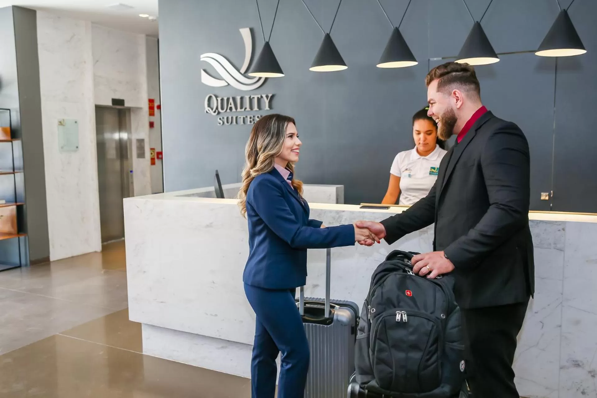 Lobby or reception in Quality Suítes João Pessoa