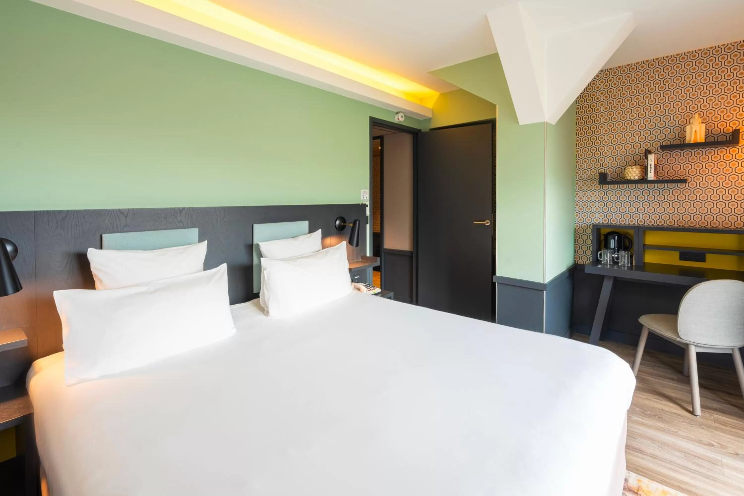 Bedroom, Bed in Le Splendid Hotel Lac D'Annecy - Handwritten Collection