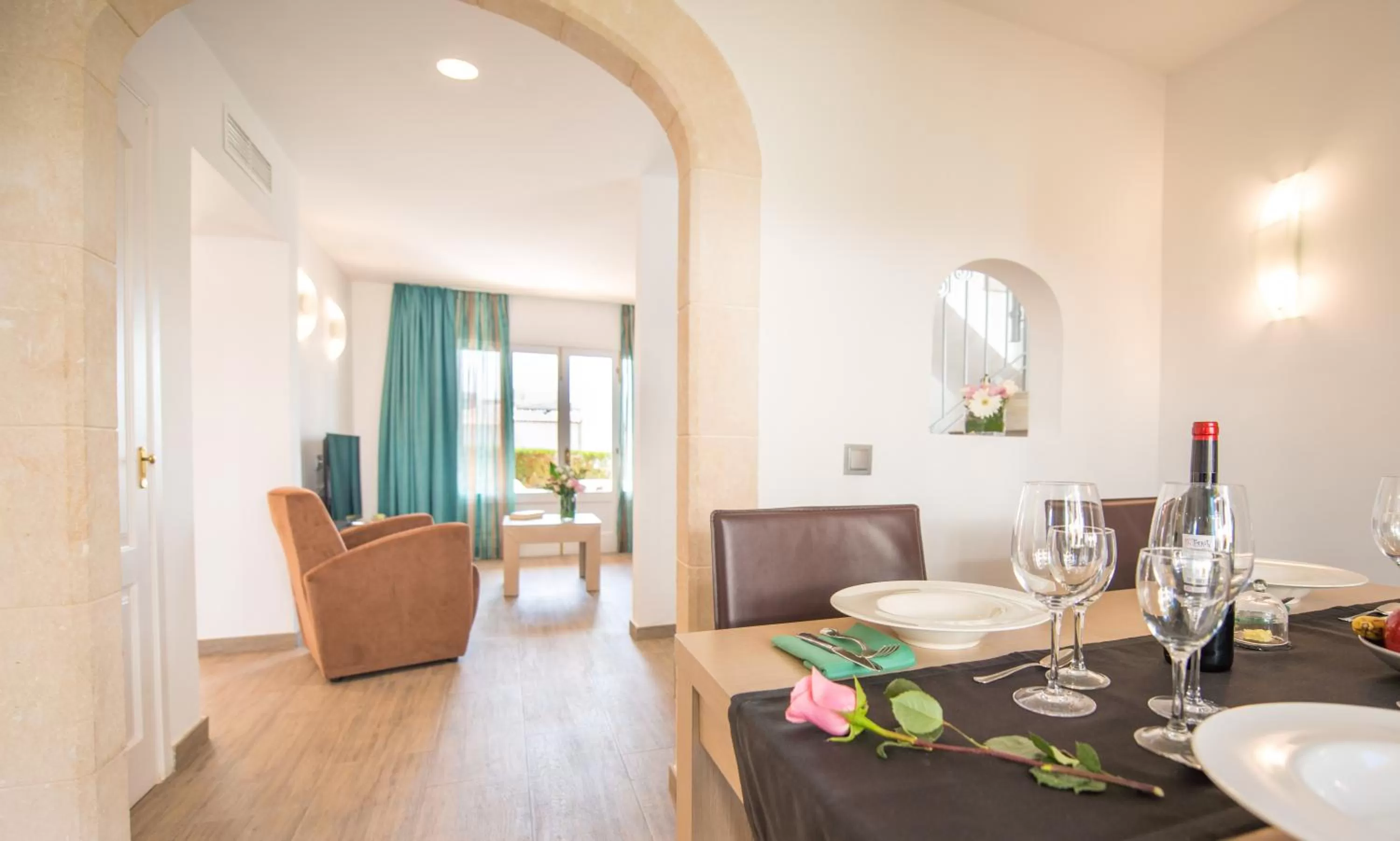 Living room in Aparthotel Ona Aucanada