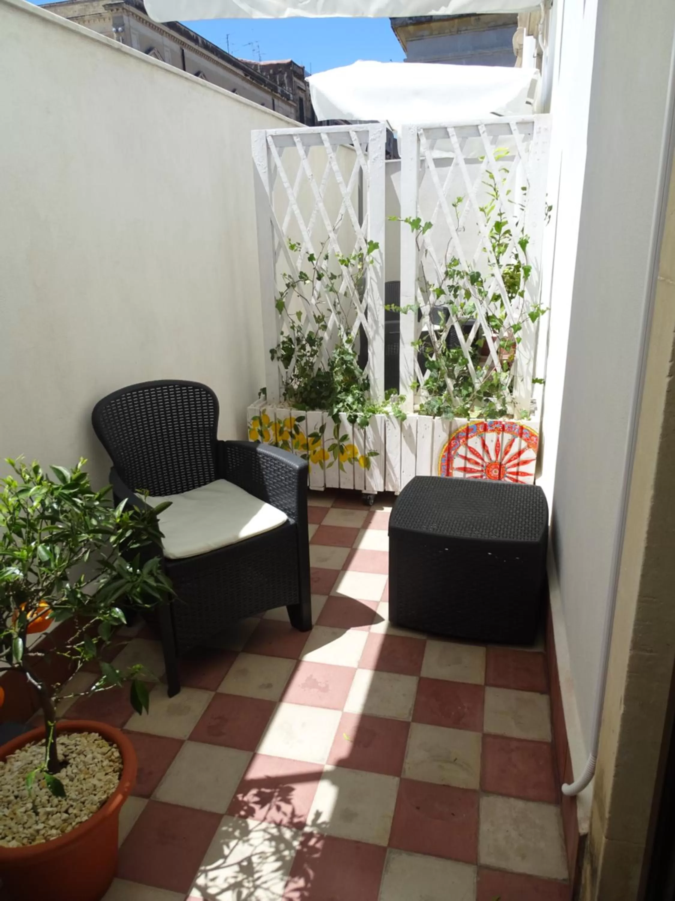 Patio in B&B Sogno Etneo