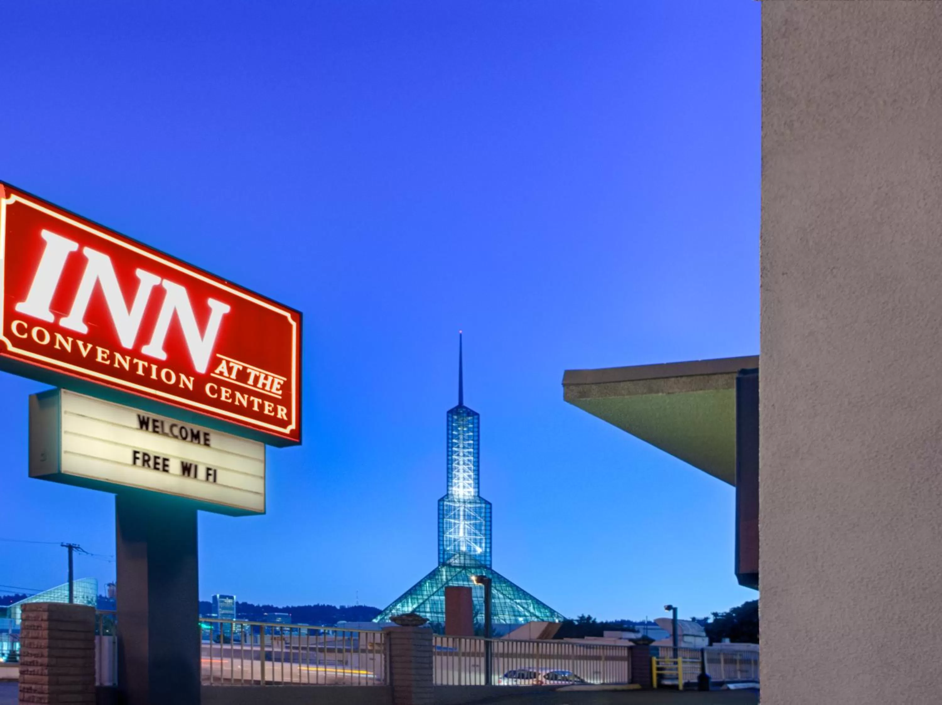 Property logo or sign in Inn at the Convention Center