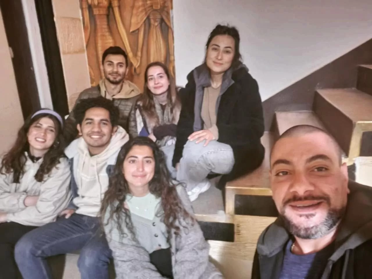 Staff, Family in Castle Hotel