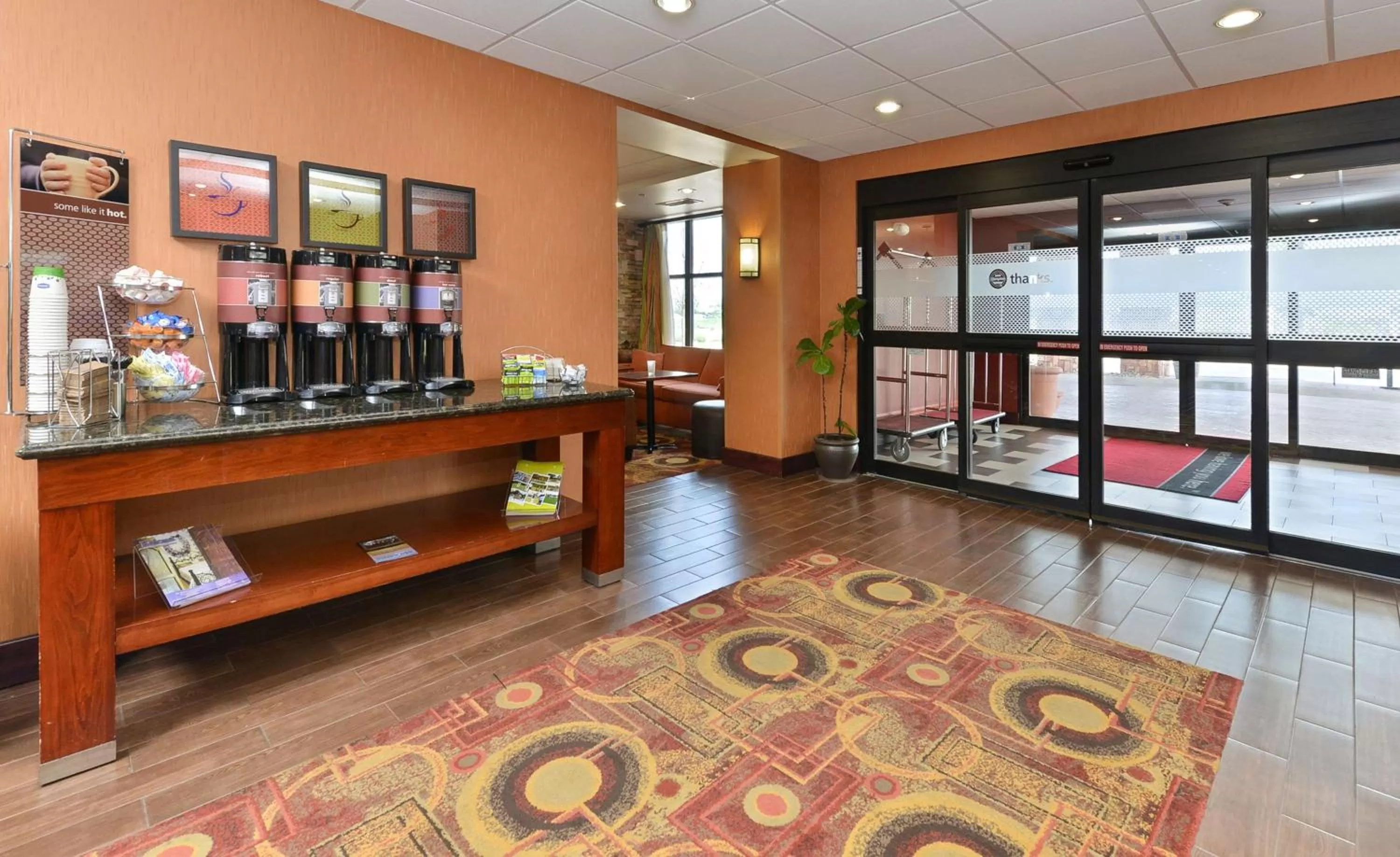 Lobby or reception in Hampton Inn Muscatine