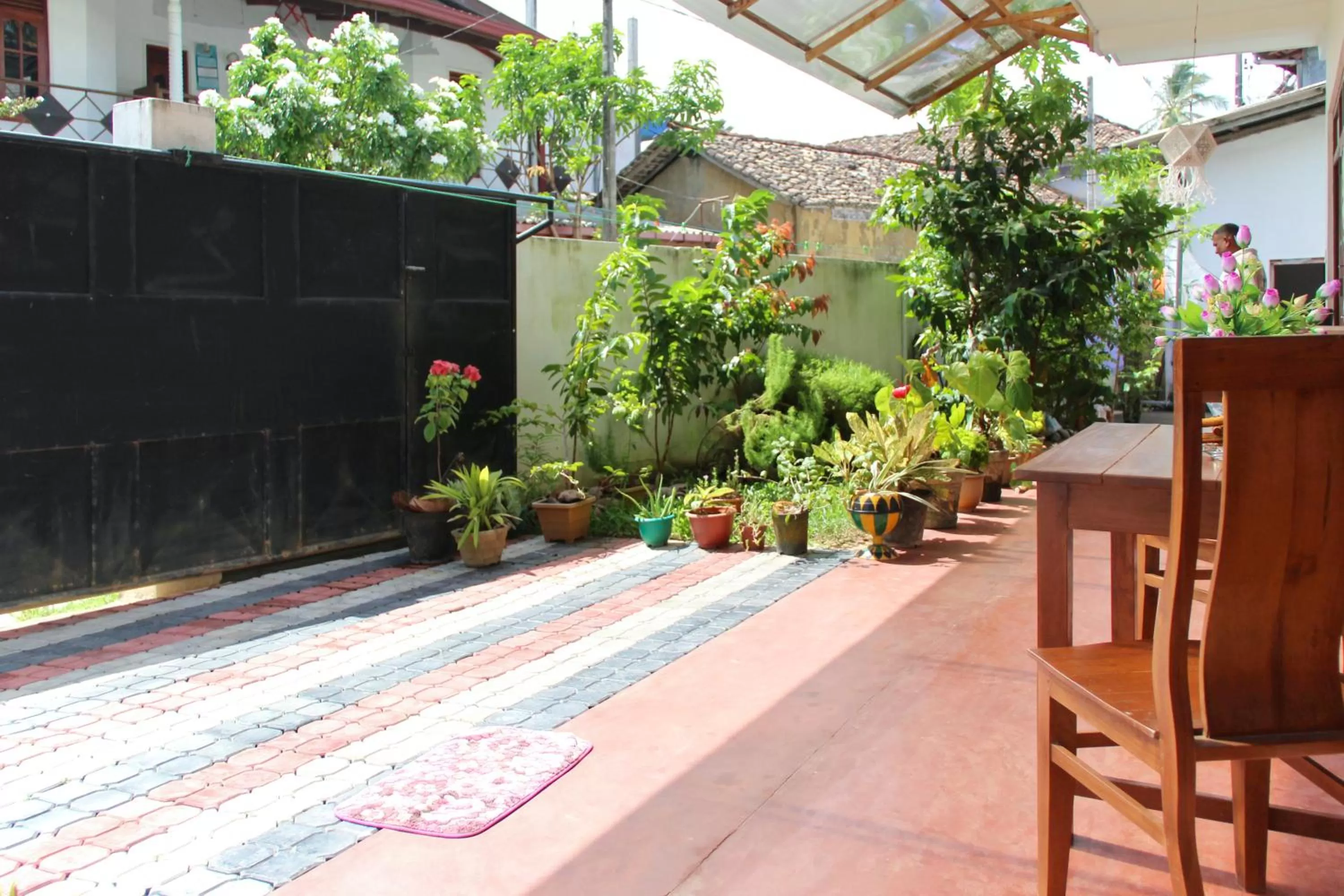 Garden view in Pearl Resort Mirissa