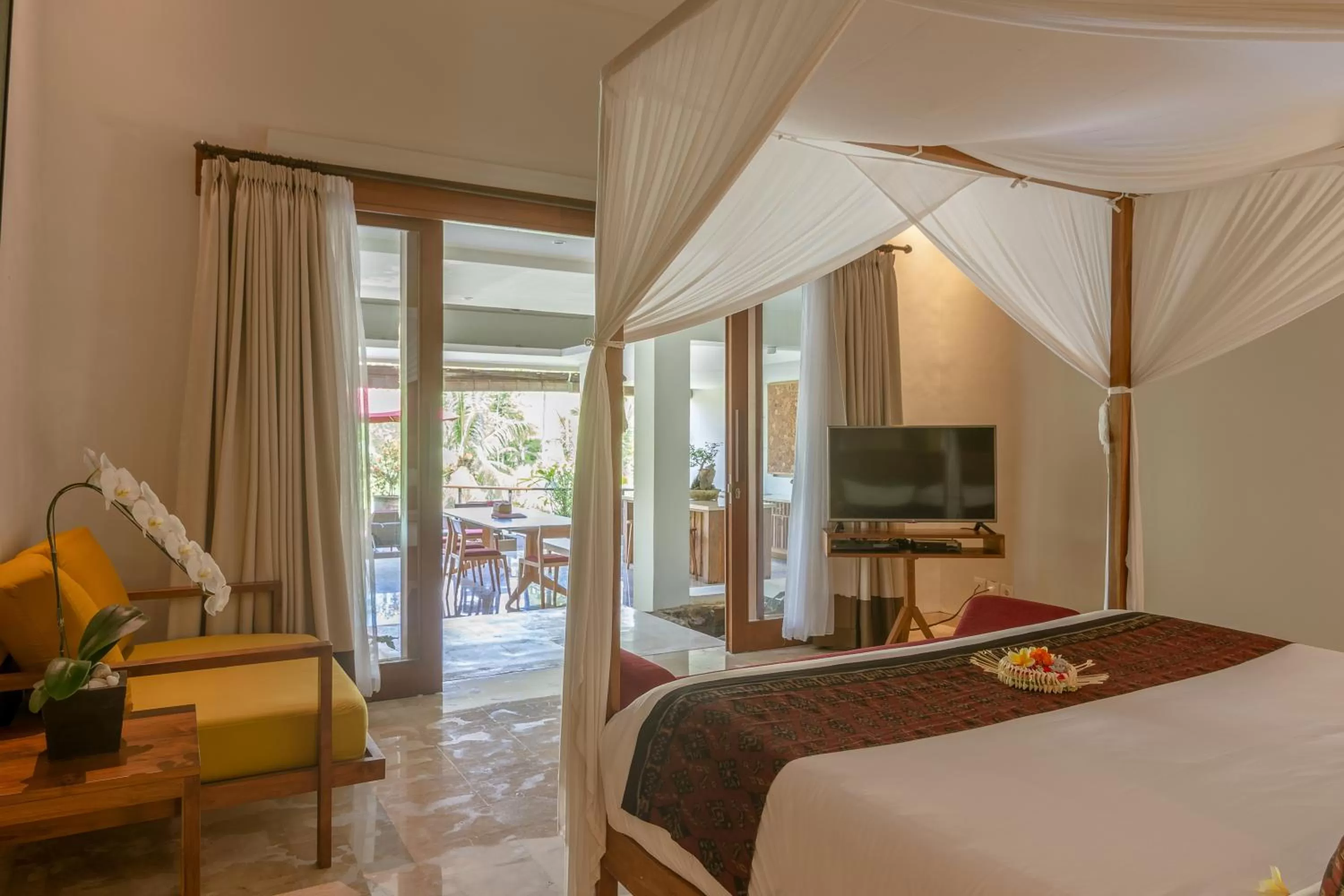 Bed in Puri Sebali Resort