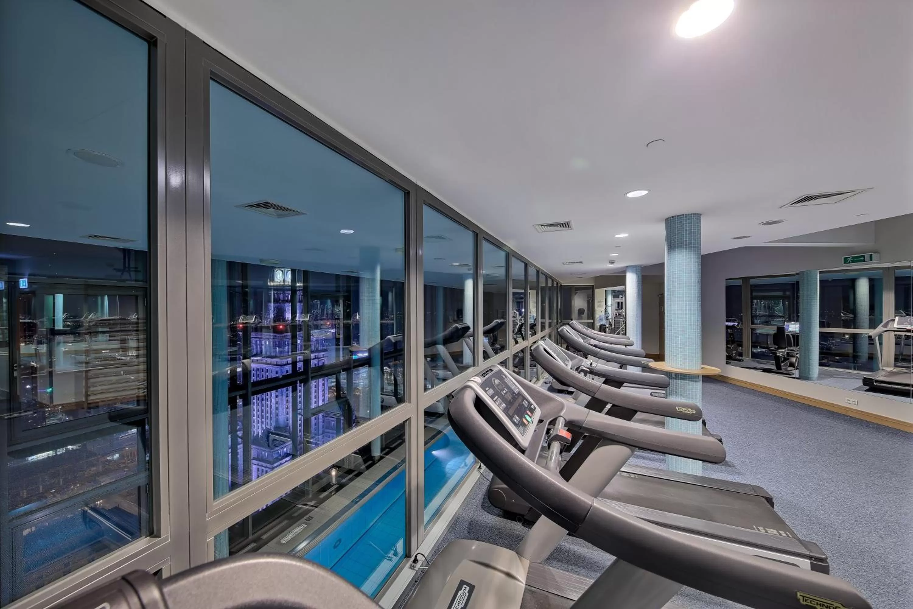 Fitness centre/facilities in InterContinental Warszawa by IHG