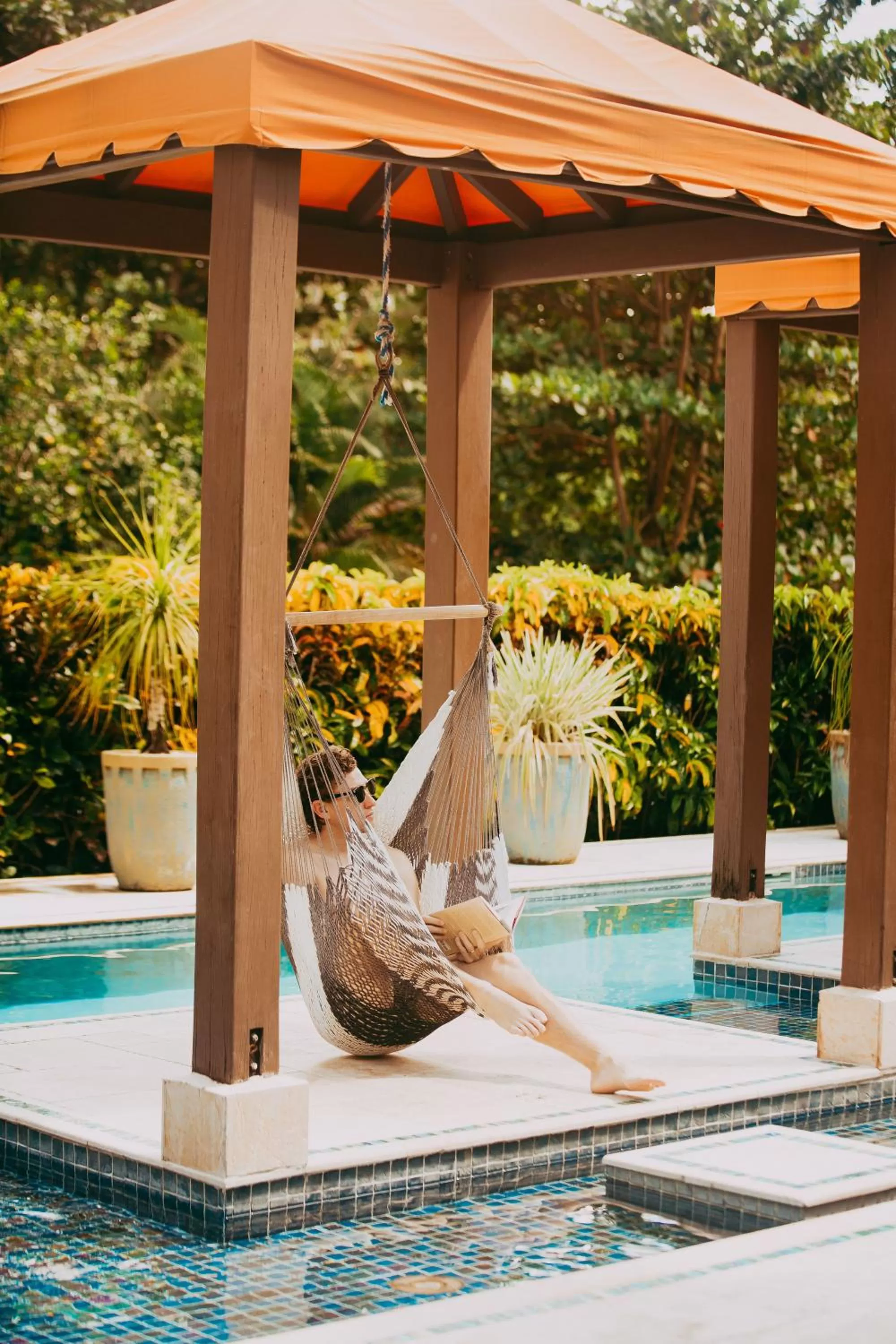 Swimming pool in Sleeping Giant Rainforest Lodge