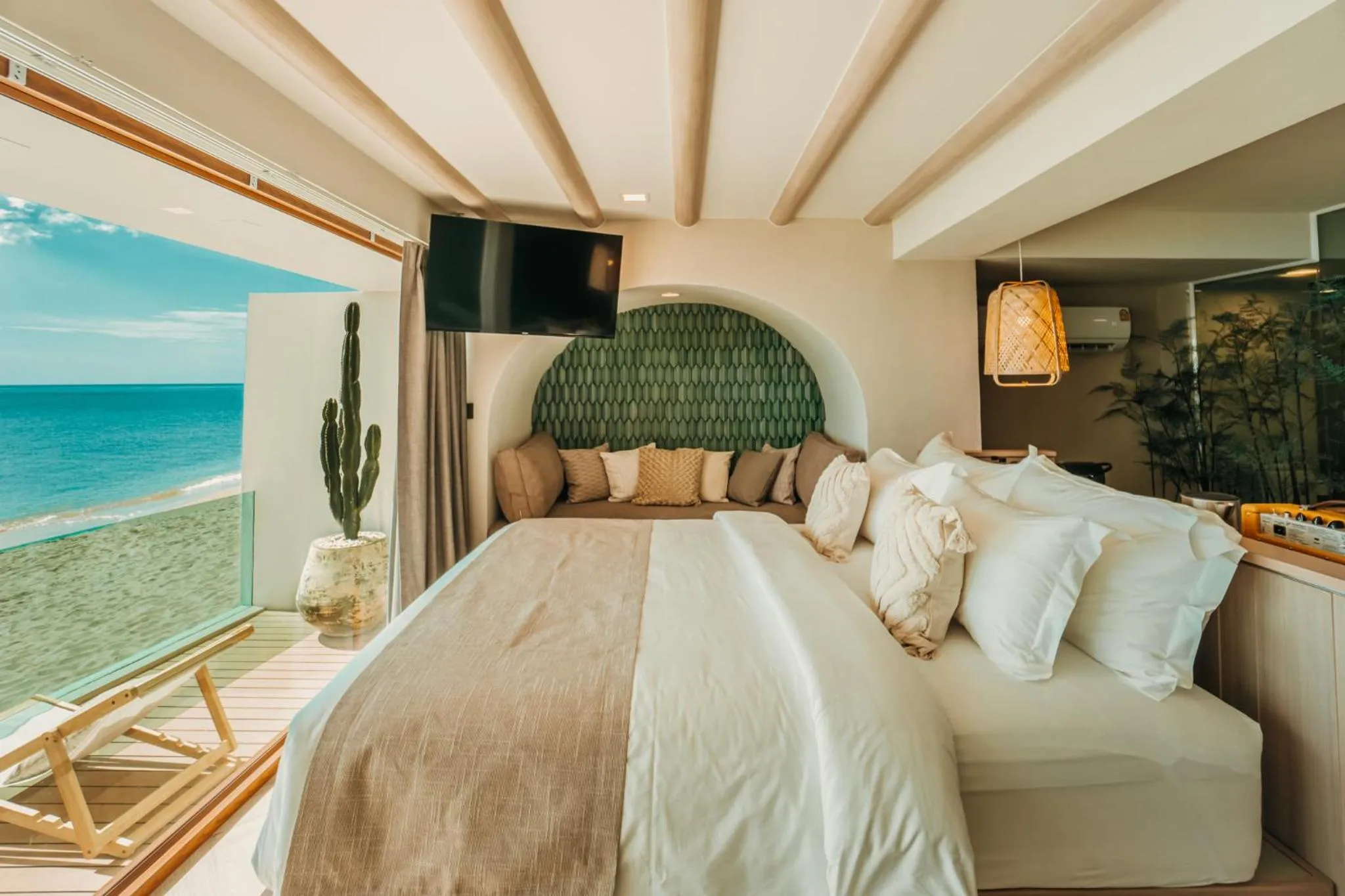 Bed in Maldives Beach Resort