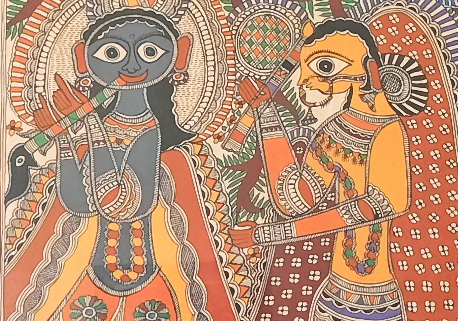 Decorative detail, Bird's-eye View in Saratha Vilas Chettinad