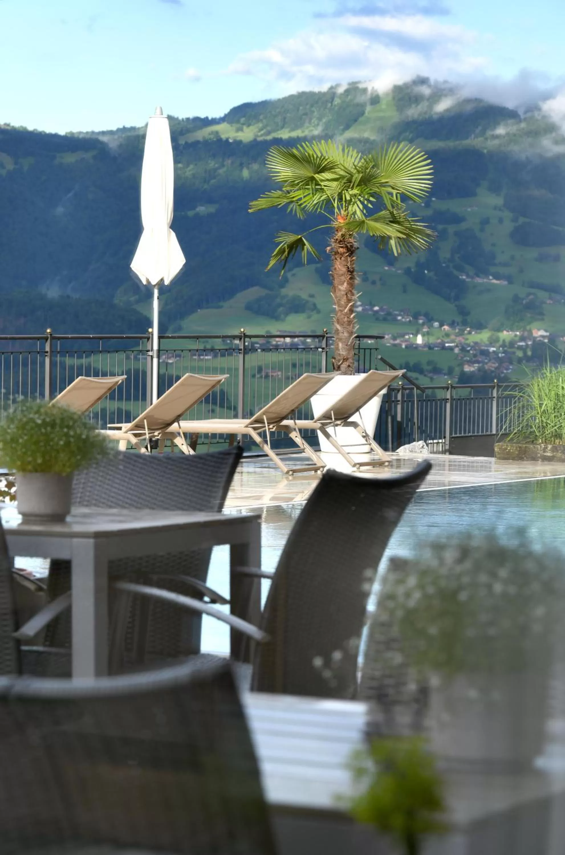 Balcony/Terrace, Mountain View in St Hubertus BnB