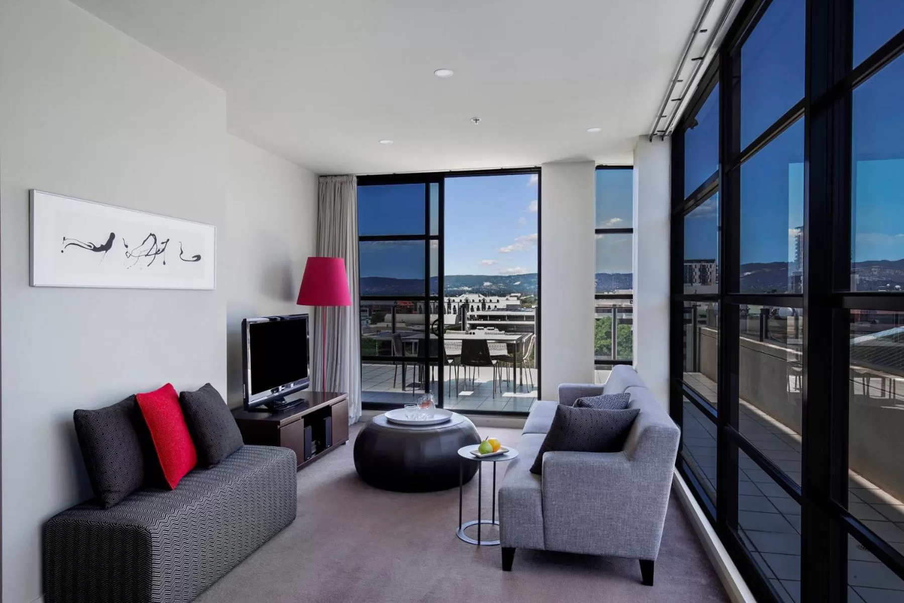 Living room in Mantra Hindmarsh Square