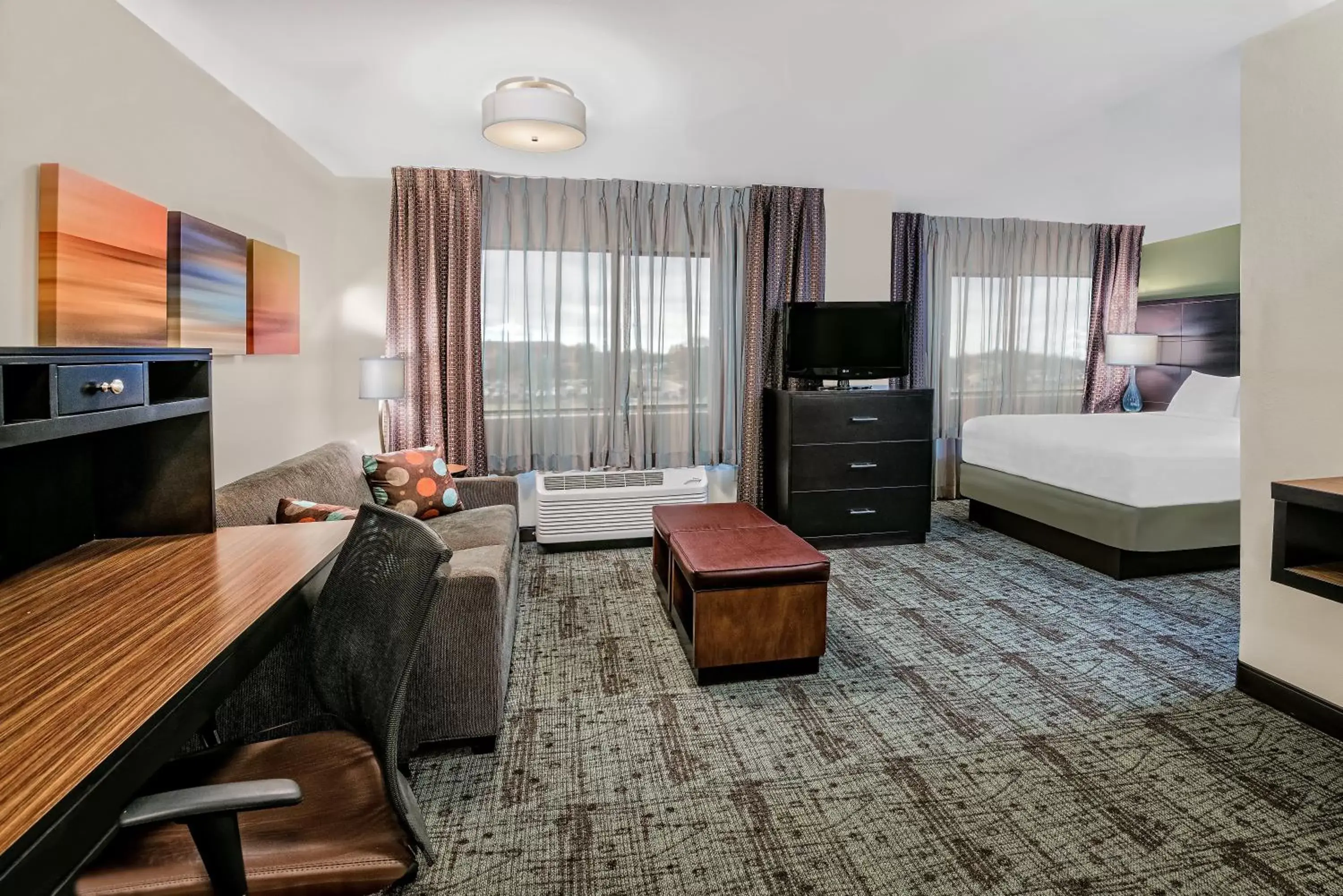 Queen Studio Suite with Hearing Accessible Roll in Shower - Non-Smoking in Staybridge Suites Lubbock-University Area by IHG Queen Studio Suite with Hearing Accessible Roll in Shower - Non-Smoking in Staybridge Suites Lubbock-University Area by IHG