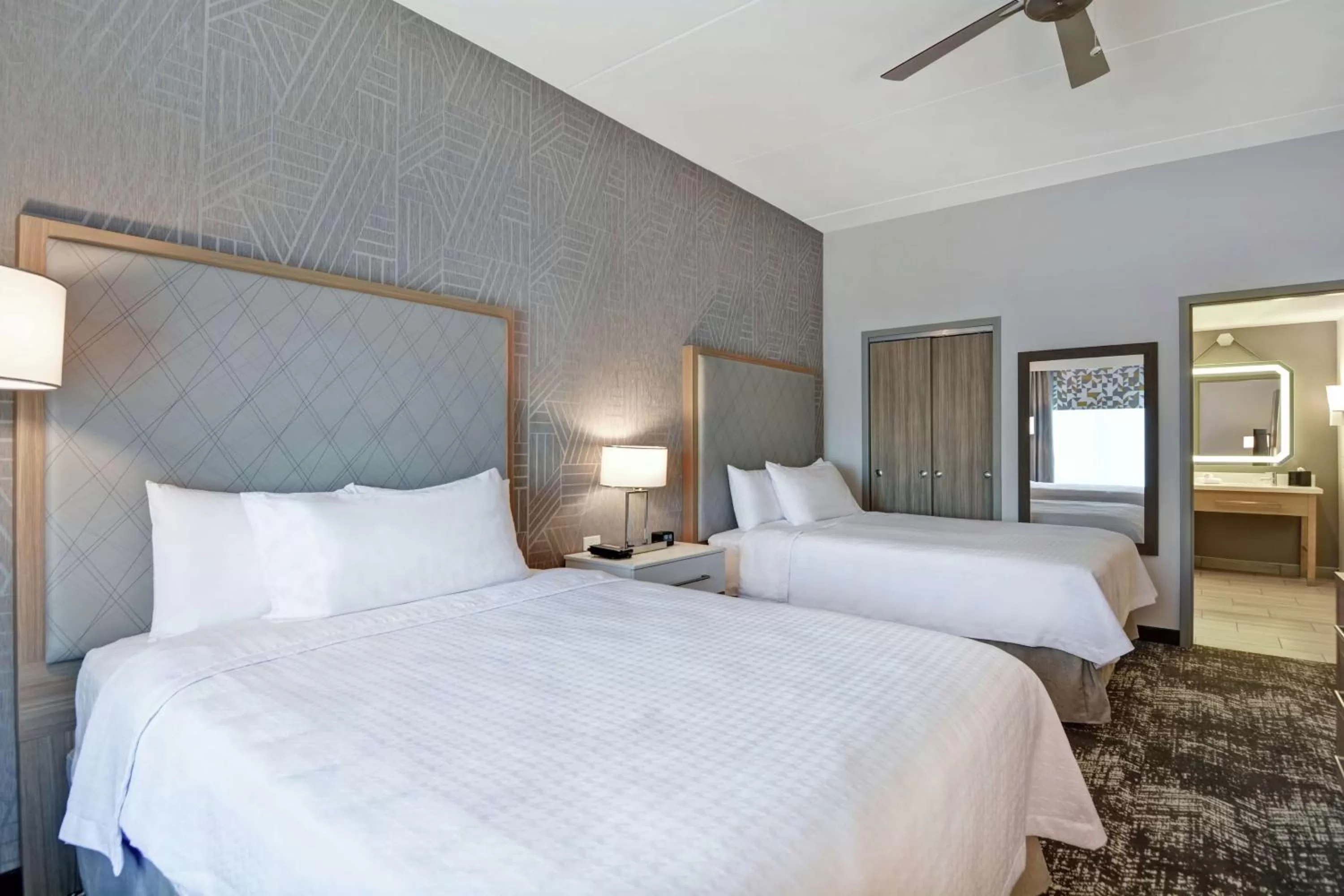 Bed in Homewood Suites By Hilton Lynchburg