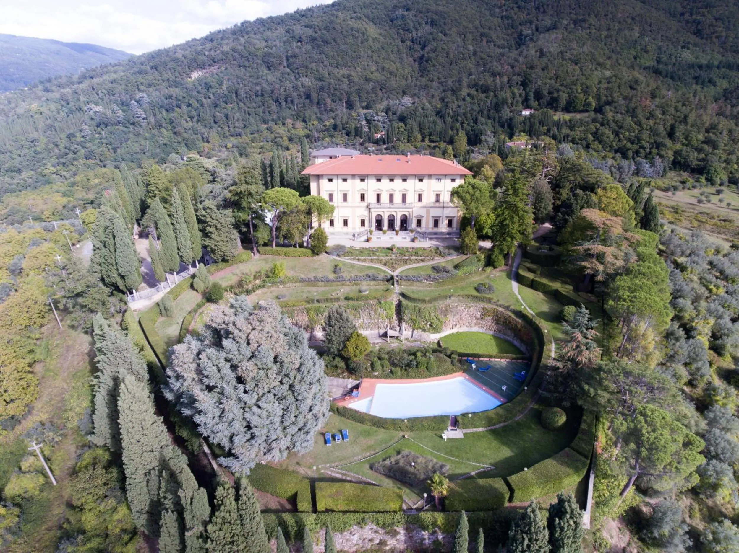 Bird's eye view in Villa Pitiana