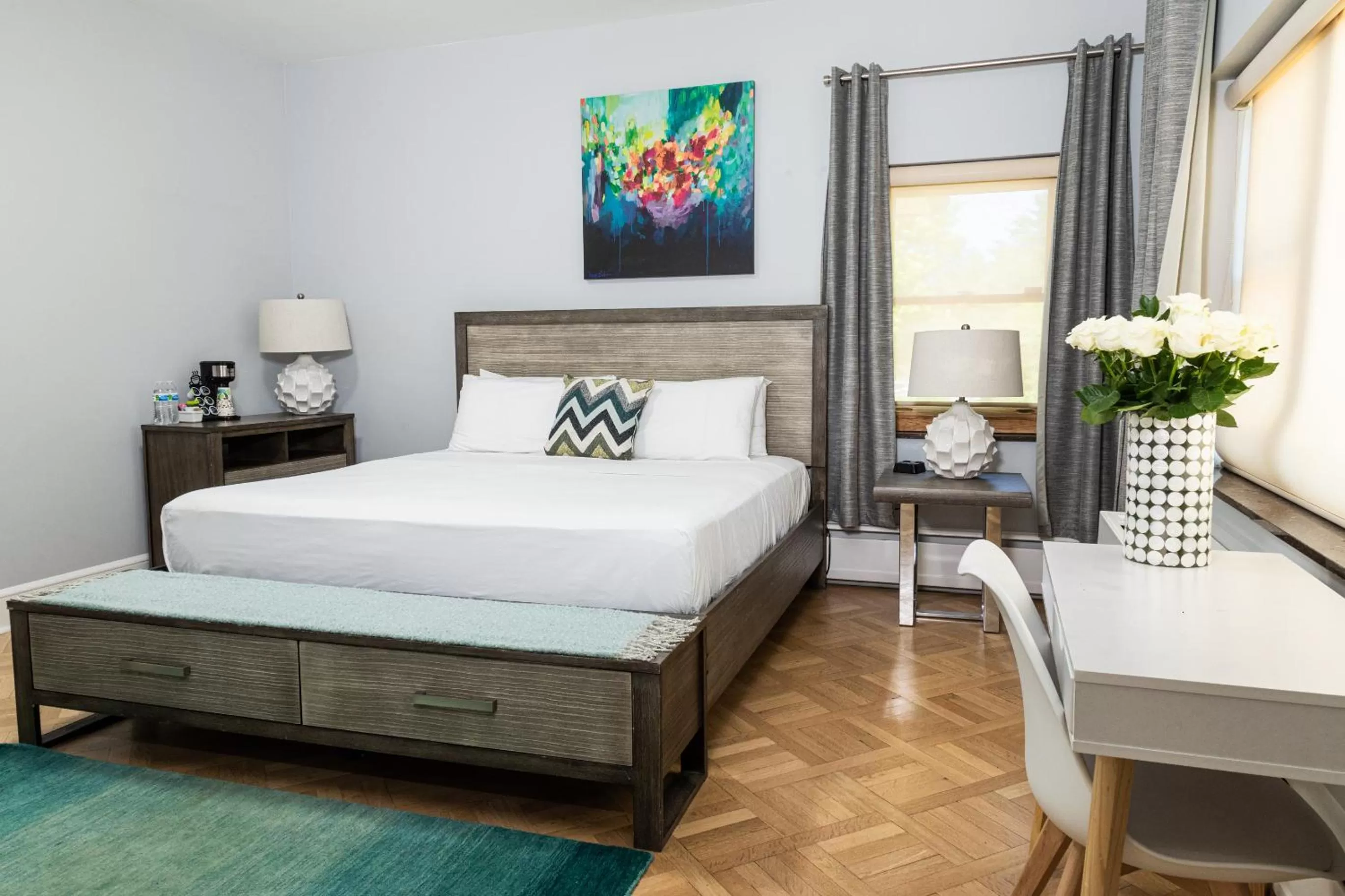 Bed in SKYLARANNA Resort & SPA