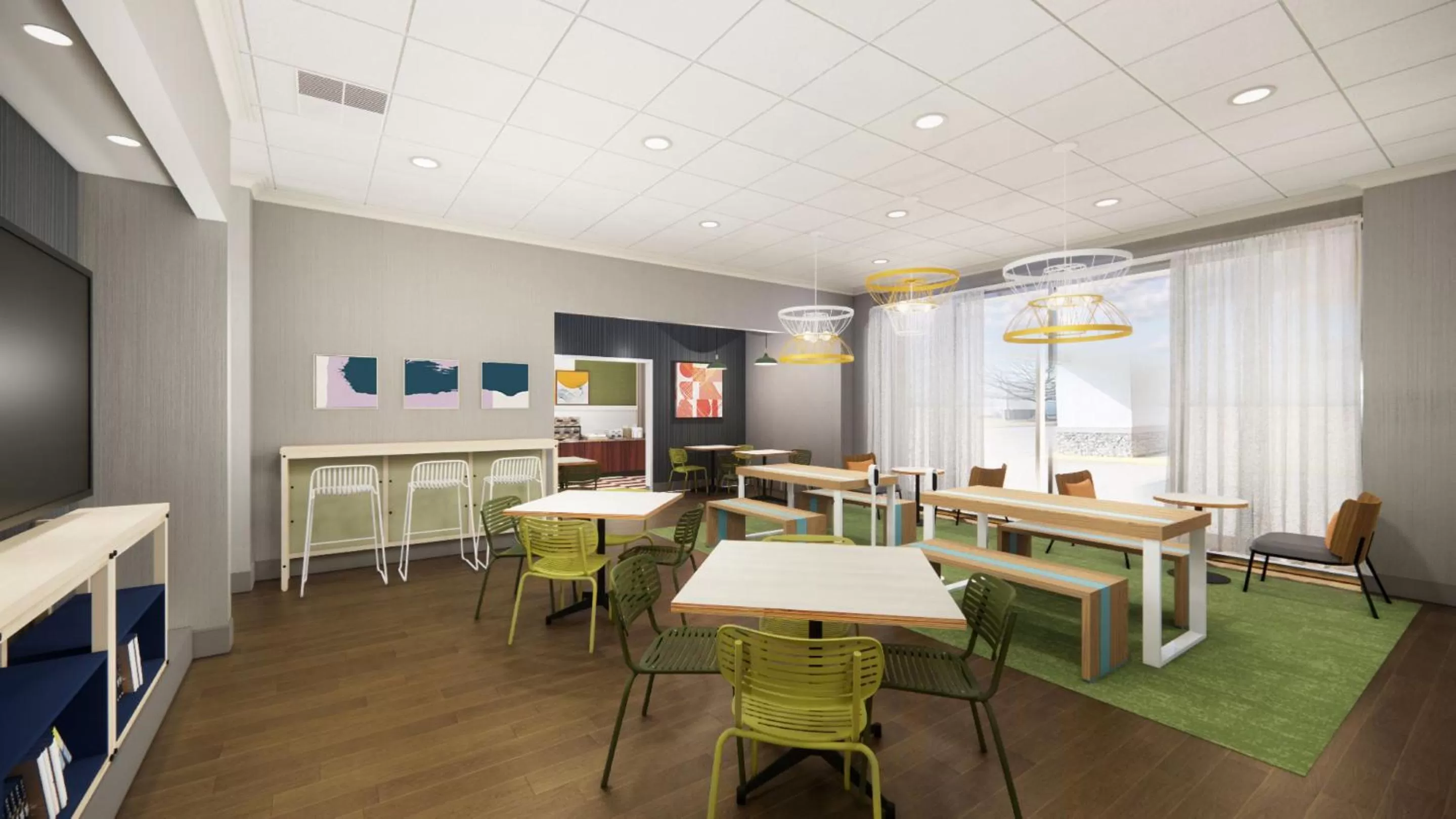 Communal lounge/ TV room in Spark By Hilton Mystic Groton