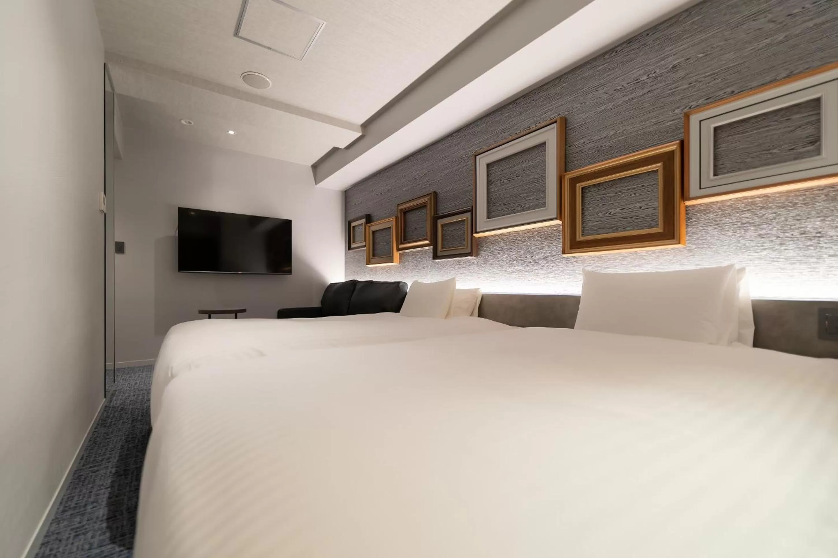 Photo of the whole room, Bed in EN HOTEL Hakata