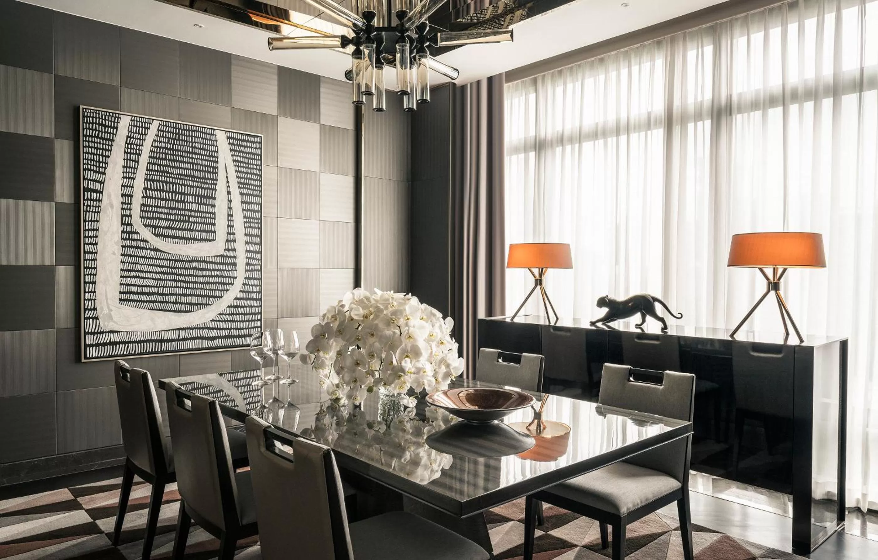 Dining area in Four Seasons Hotel Kuala Lumpur