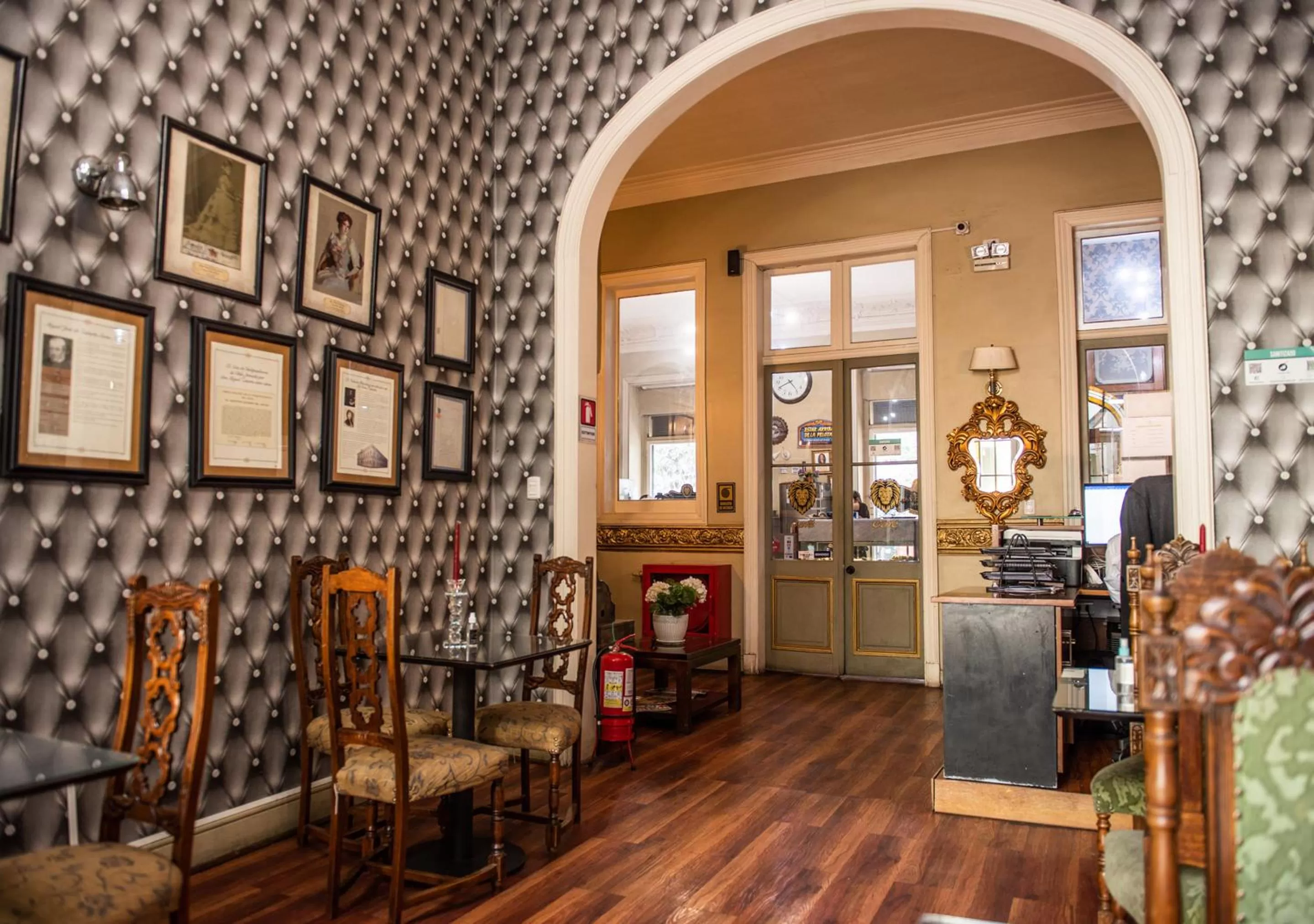 Seating area in Hotel Casa Zañartu