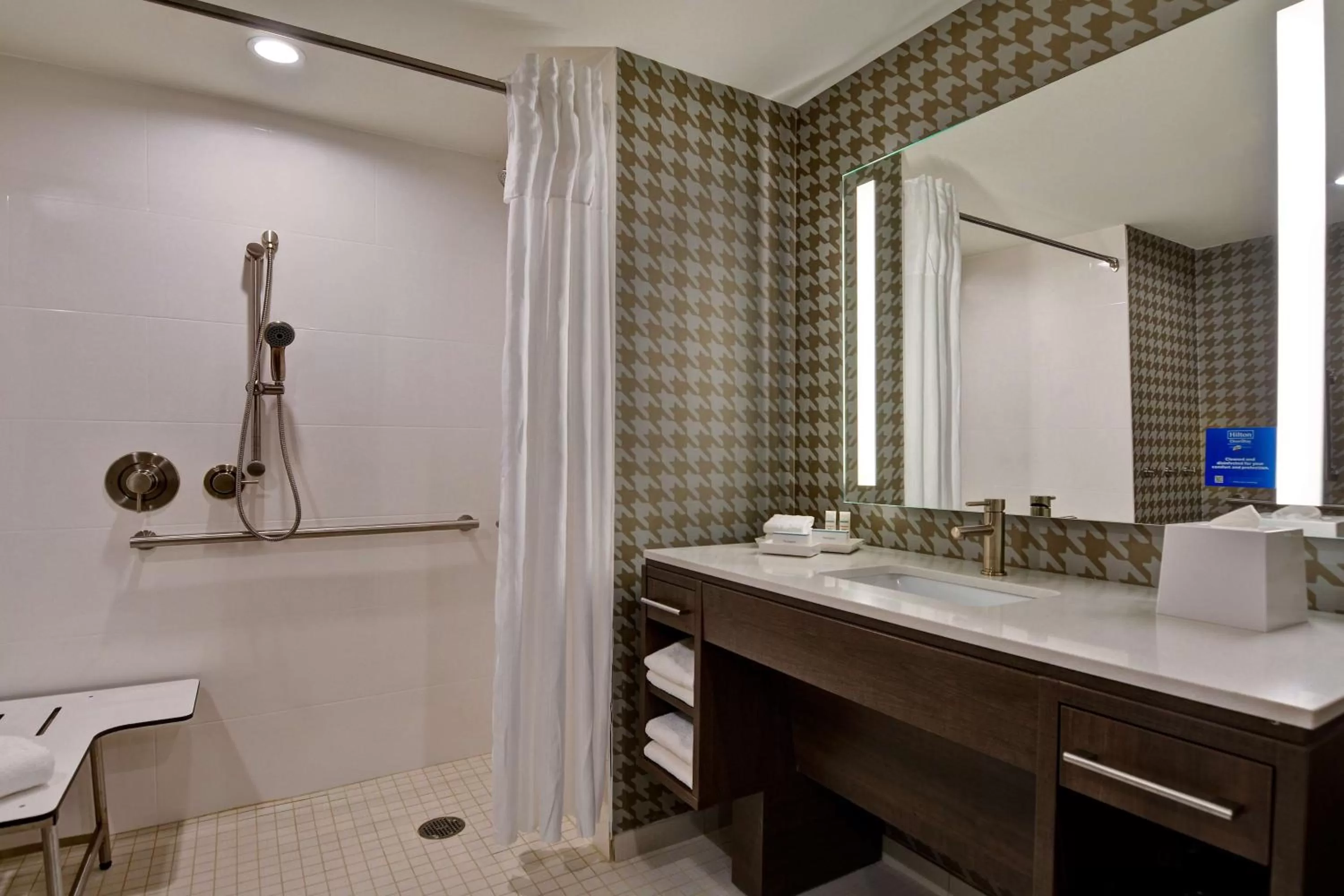 Bathroom in Home2 Suites By Hilton Orlando Flamingo Crossings, FL