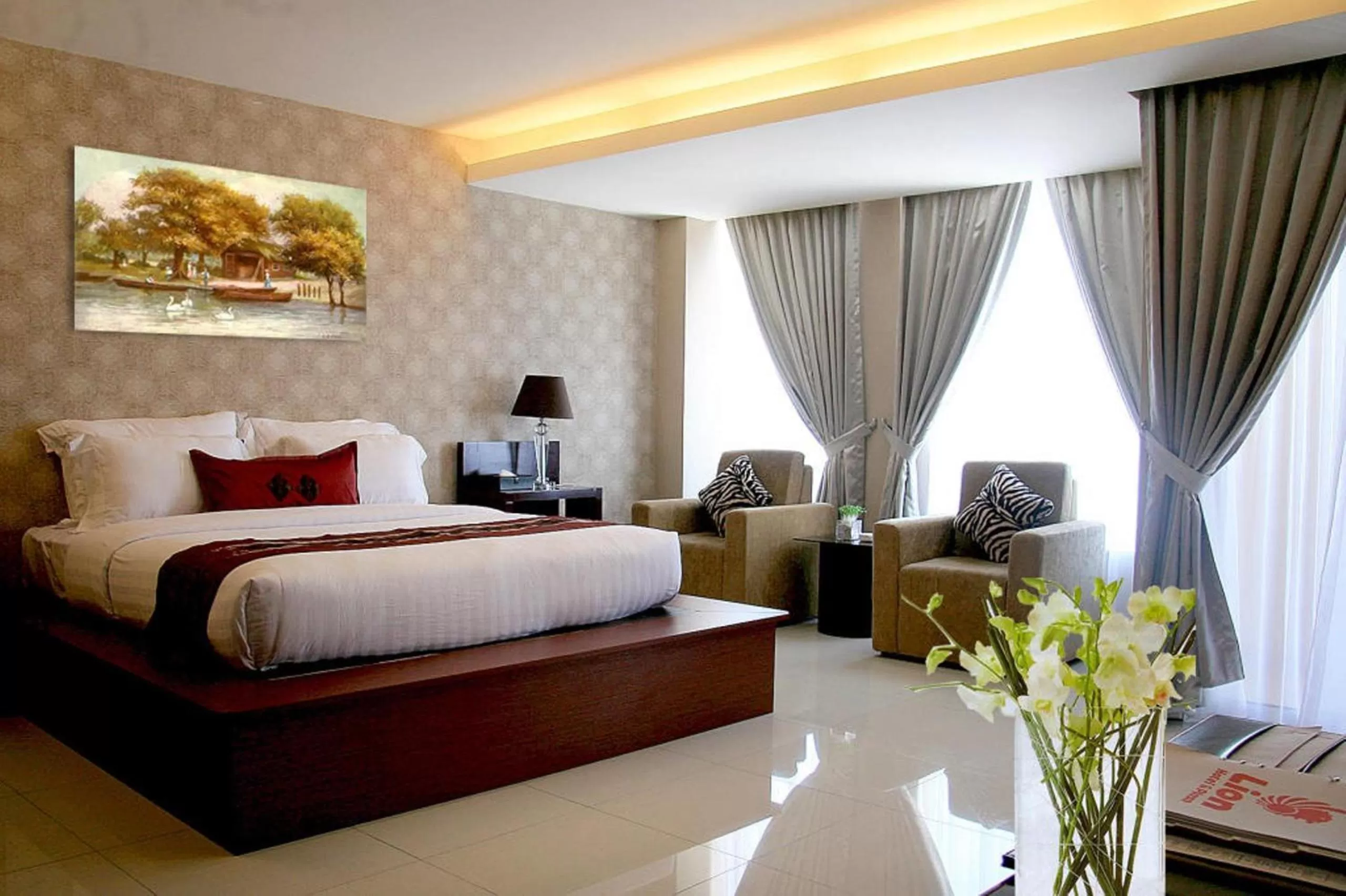 Bed in Lion Hotel & Plaza Manado