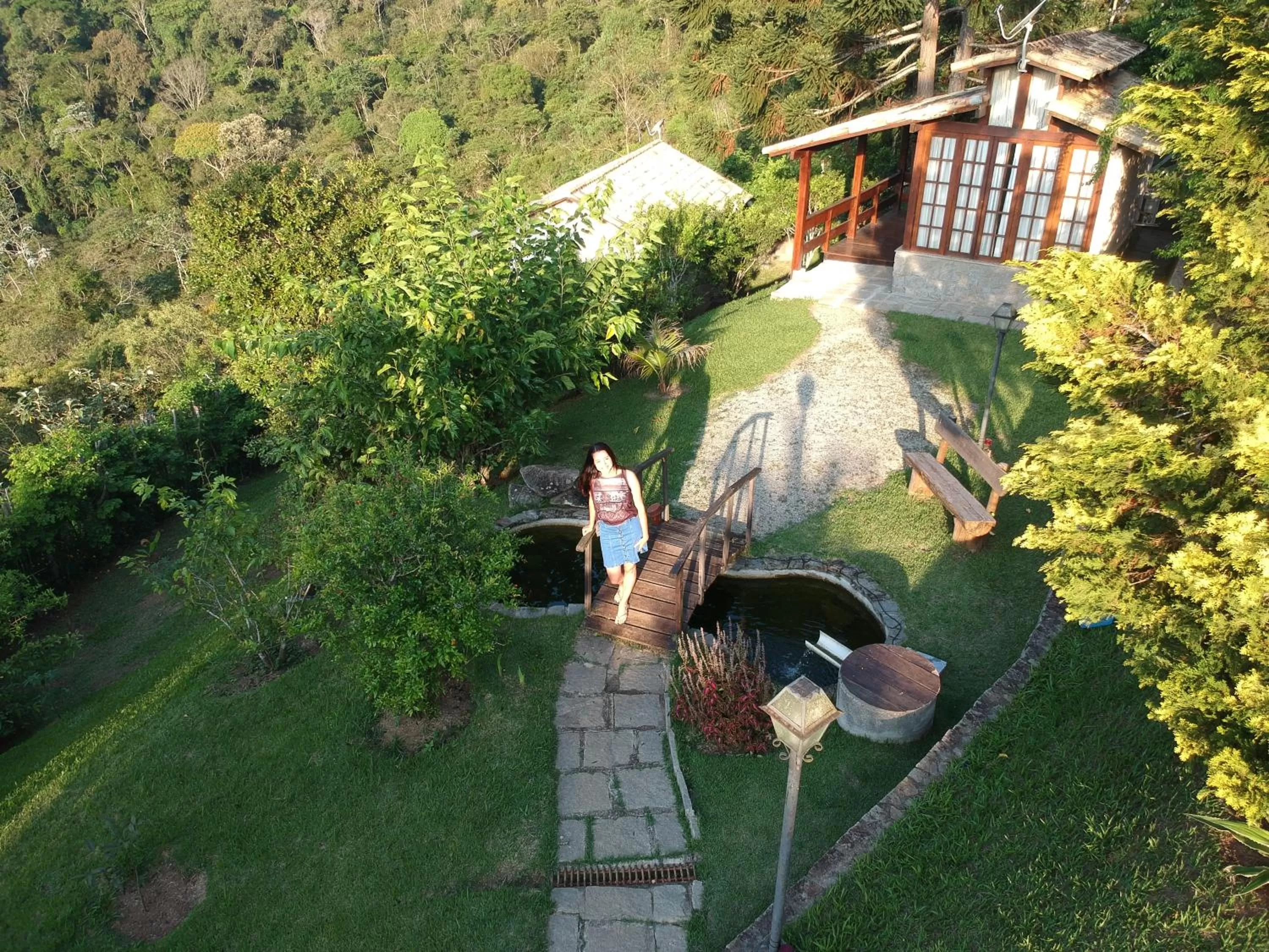 Garden view in Pousada R.N.C. Nosso Paraíso