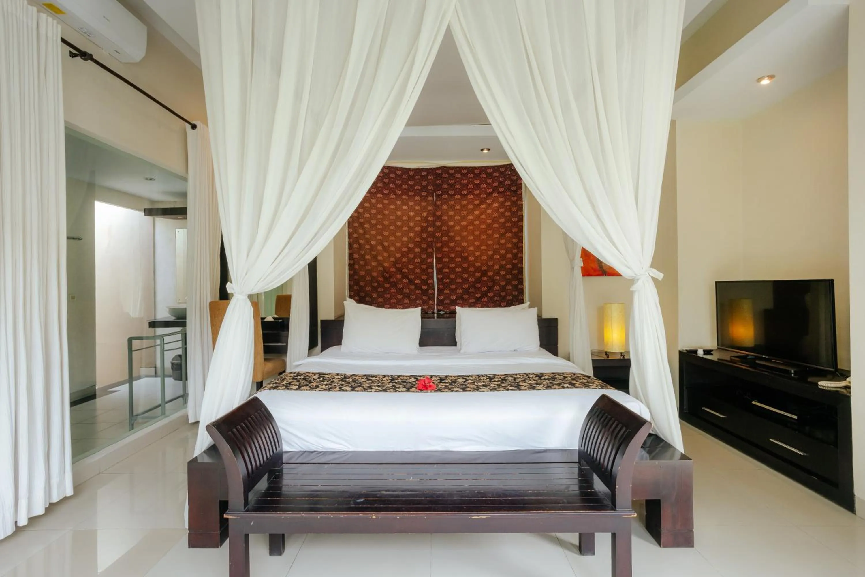 Bed in The Bidadari Villas and Spa Umalas - Seminyak