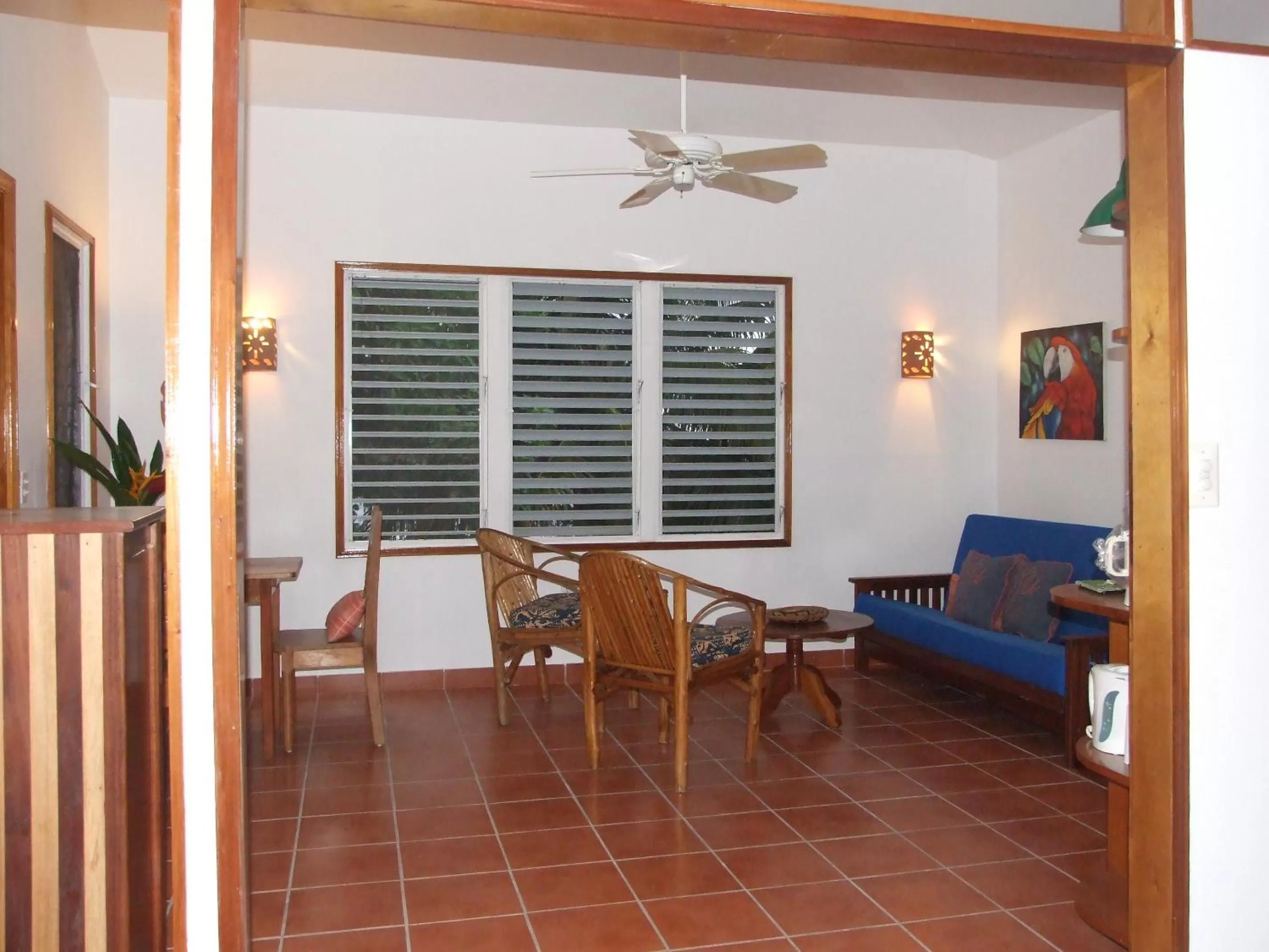 Living room, Seating Area in BlueBelize B&B