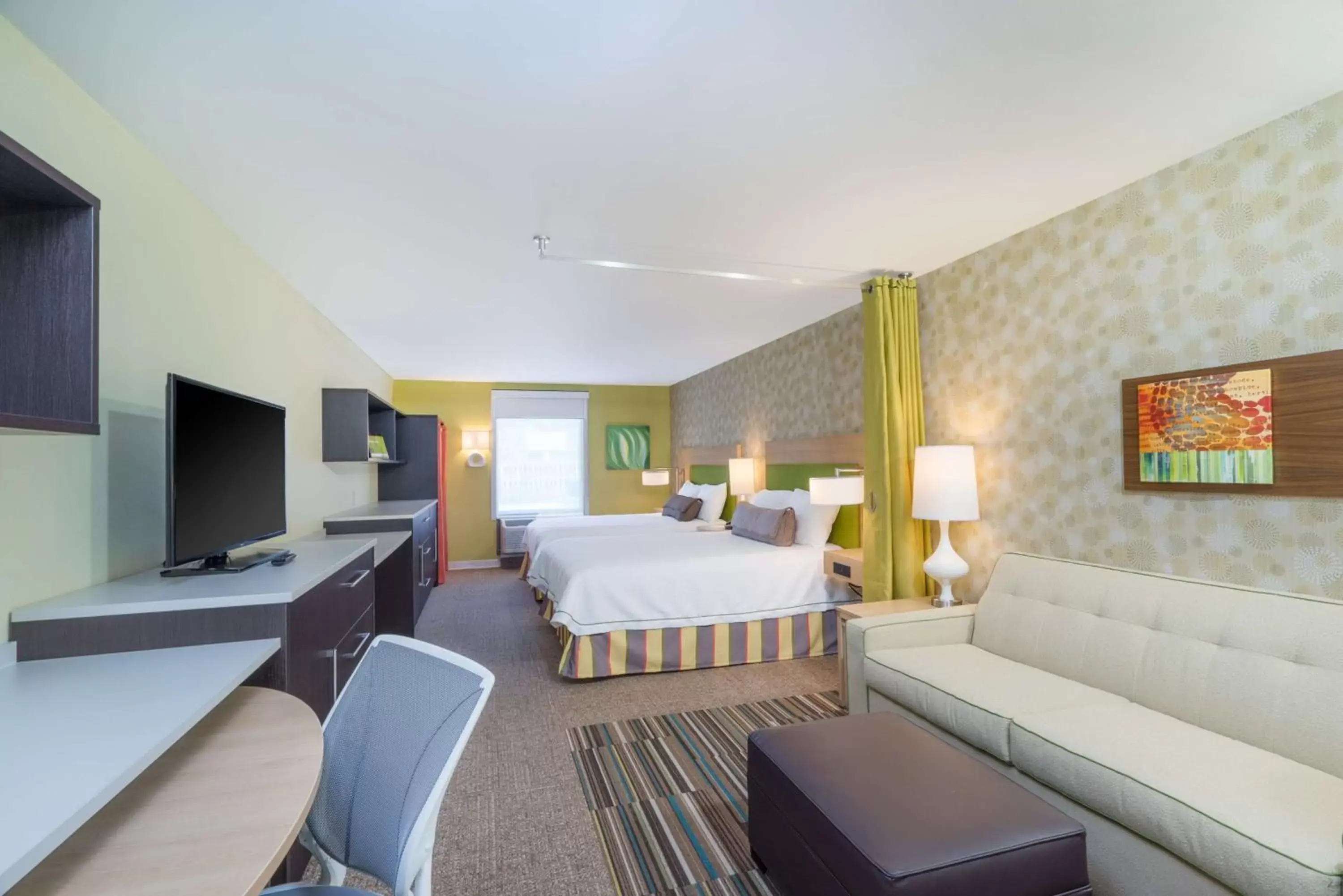 Queen Studio with Two Queen Beds - Non-Smoking in Home2 Suites By Hilton Bowling Green Queen Studio with Two Queen Beds - Non-Smoking in Home2 Suites By Hilton Bowling Green