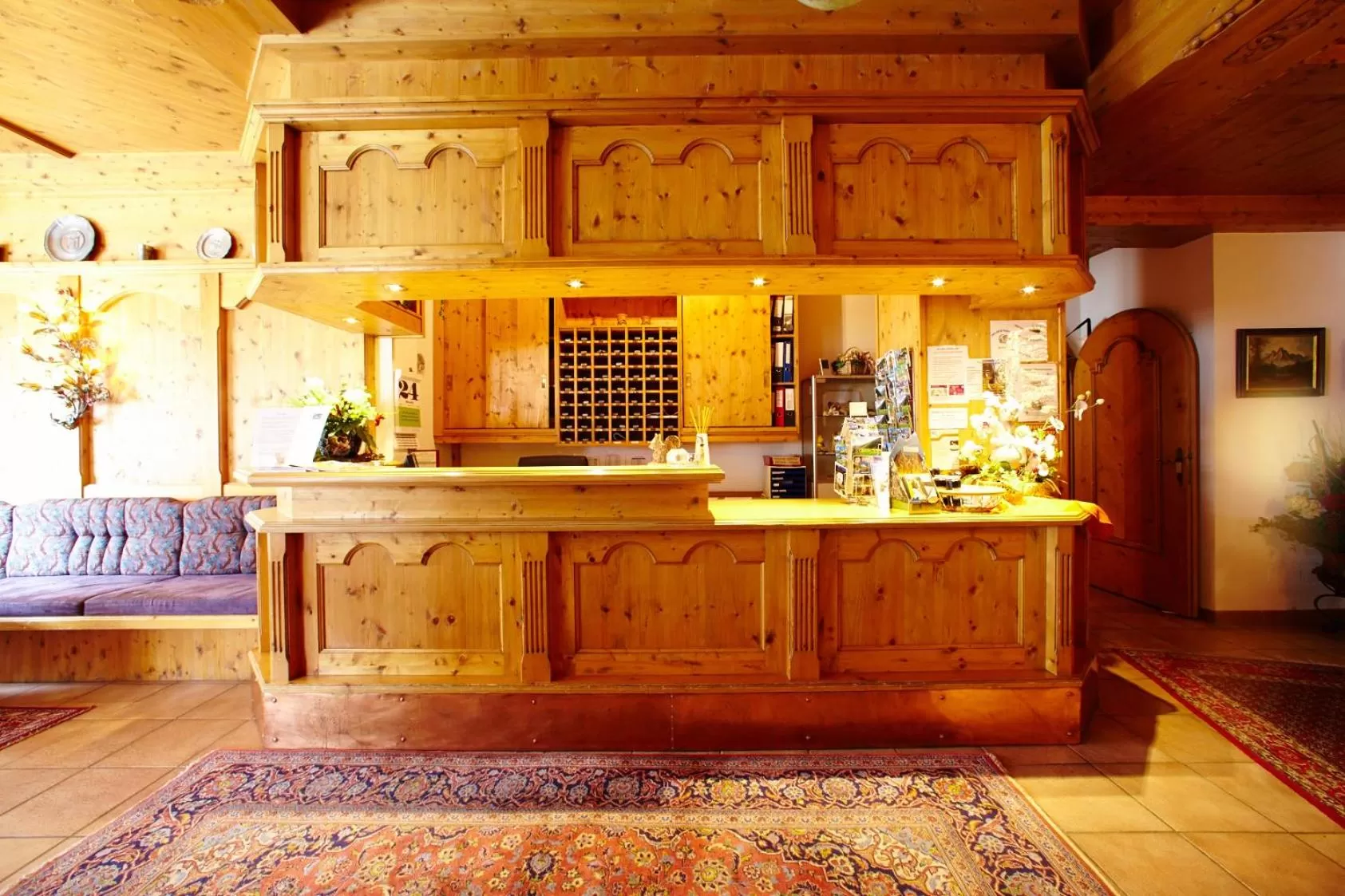 Lobby or reception in Hotel Brennerspitz