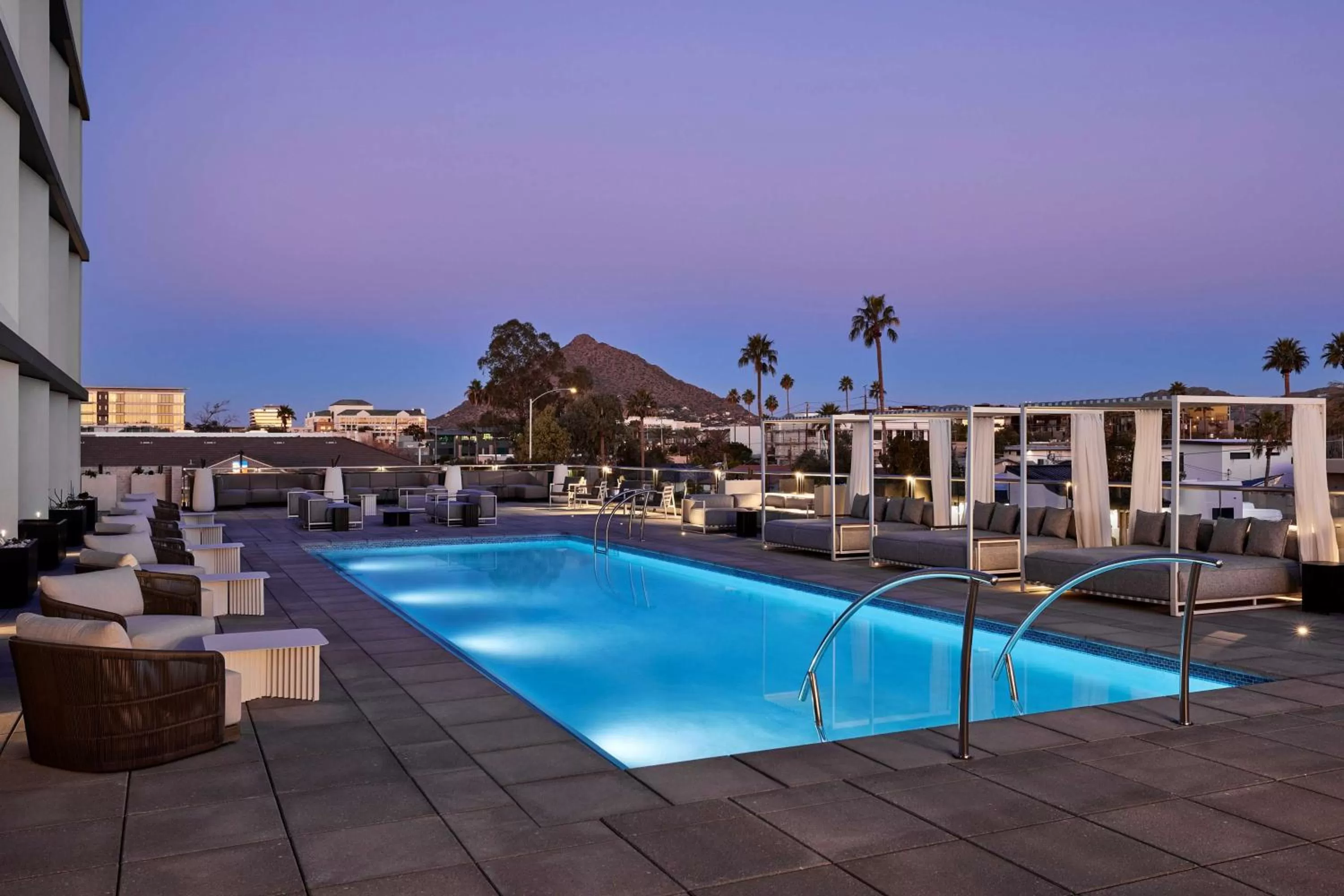 Pool view in Senna House Hotel Scottsdale, Curio Collection By Hilton