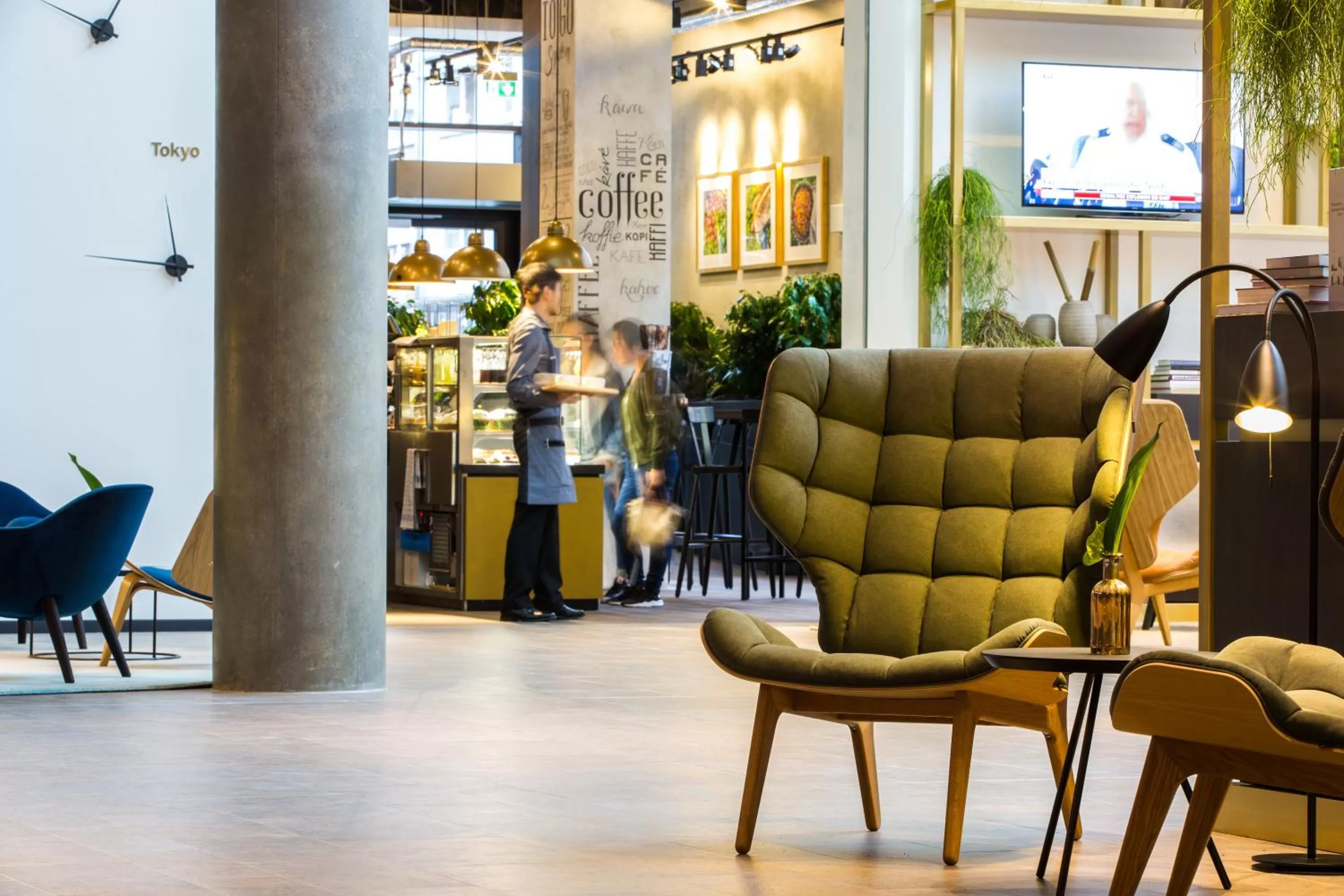 Lobby or reception in Radisson Blu Hotel, Mannheim