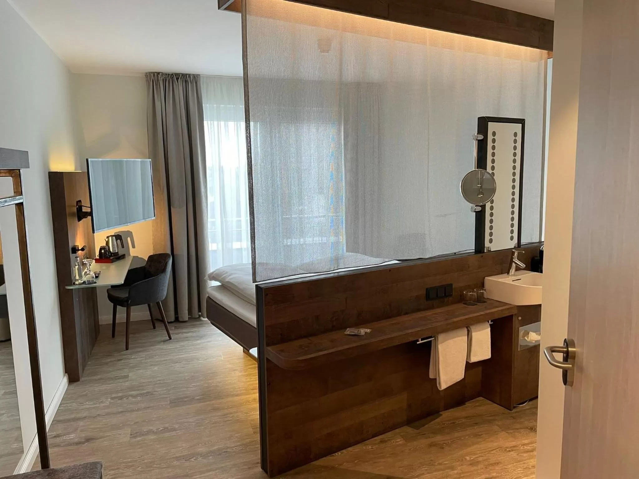 Photo of the whole room, Bed in Hotel Alte Mark