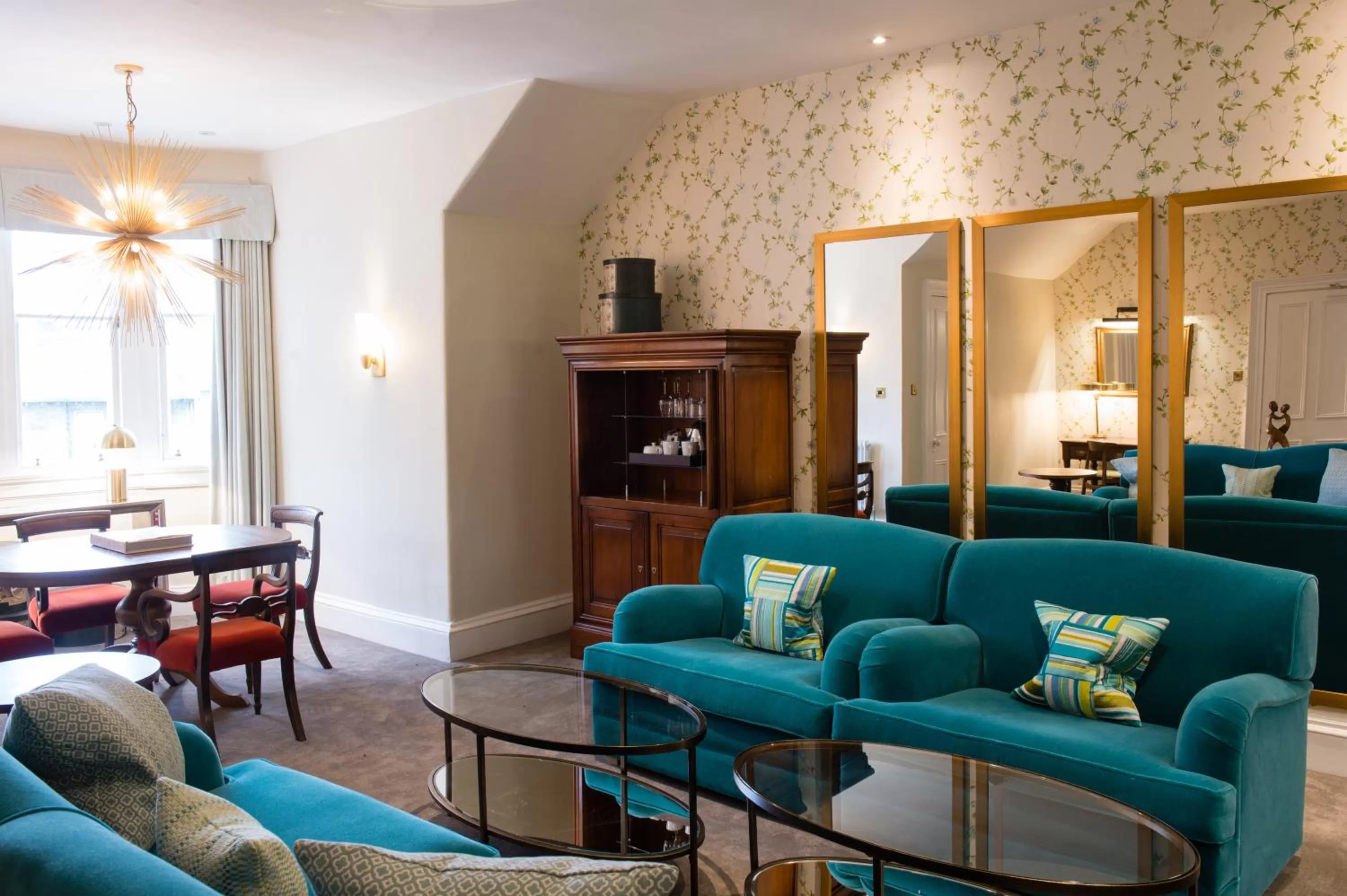 Seating area in One Devonshire Gardens a Hotel Du Vin