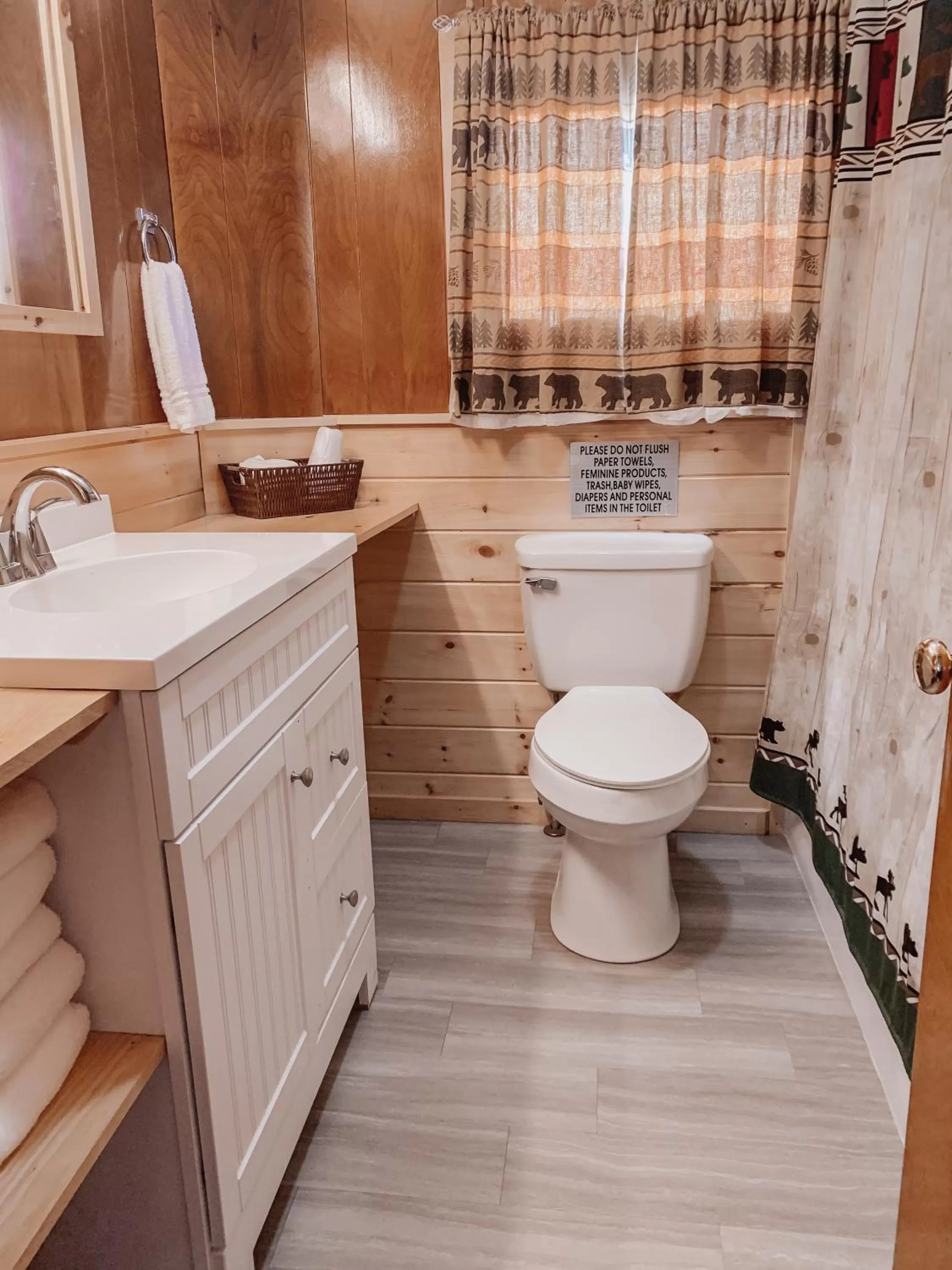 Bathroom in Rangeley Town & Lake