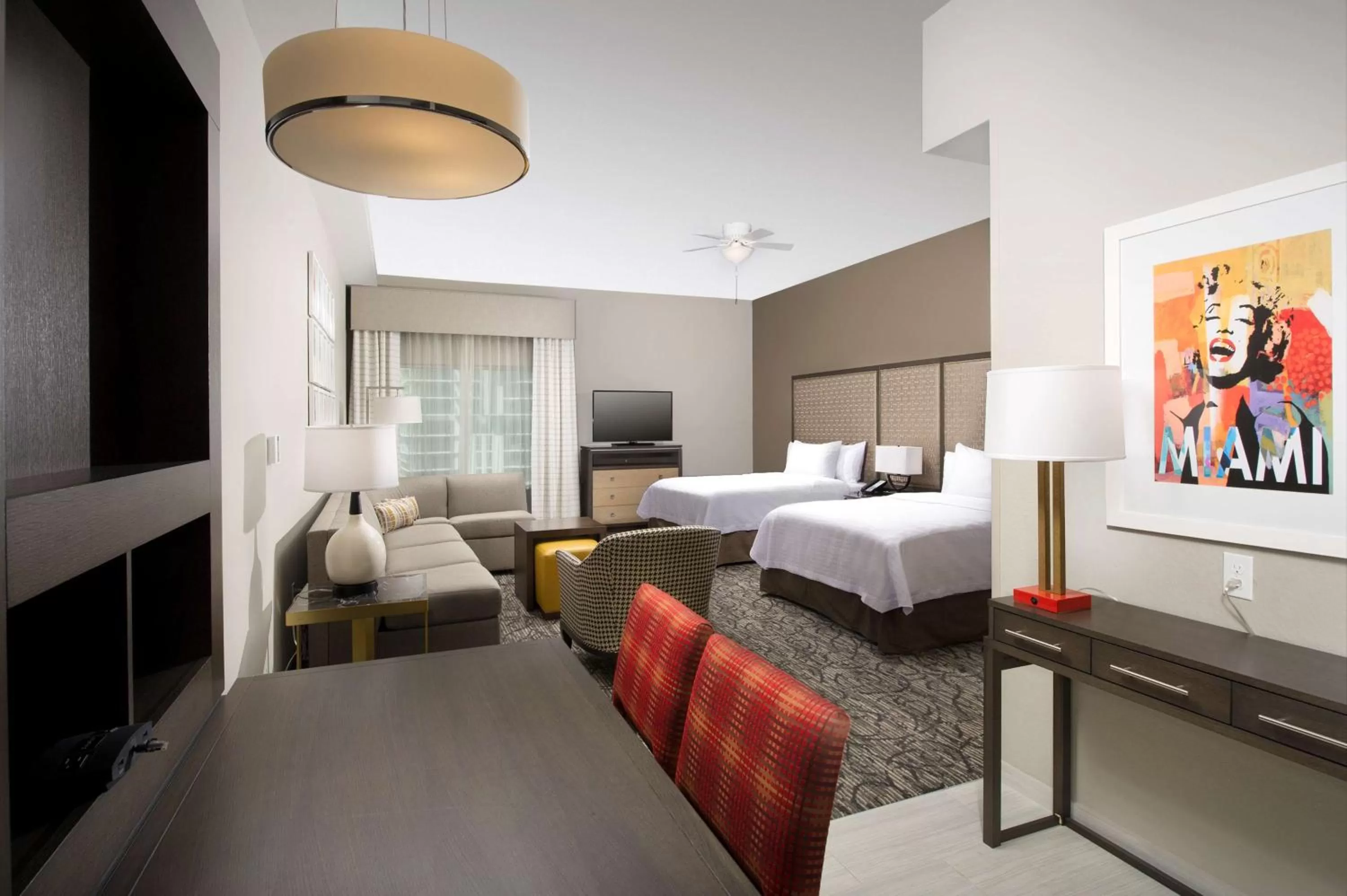 Bedroom, Bed in Homewood Suites by Hilton Miami Downtown/Brickell