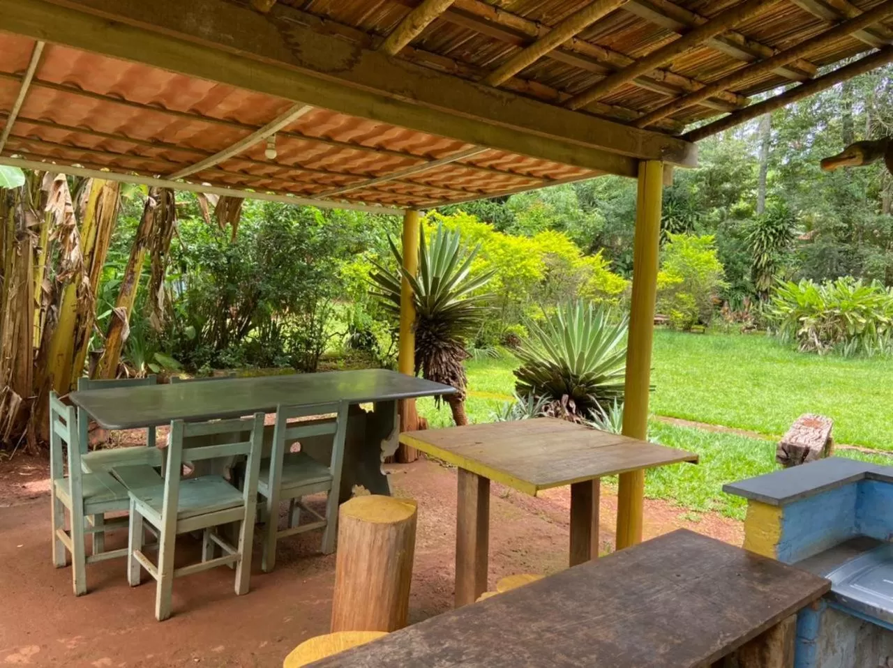 BBQ facilities in Pousada das Brumas
