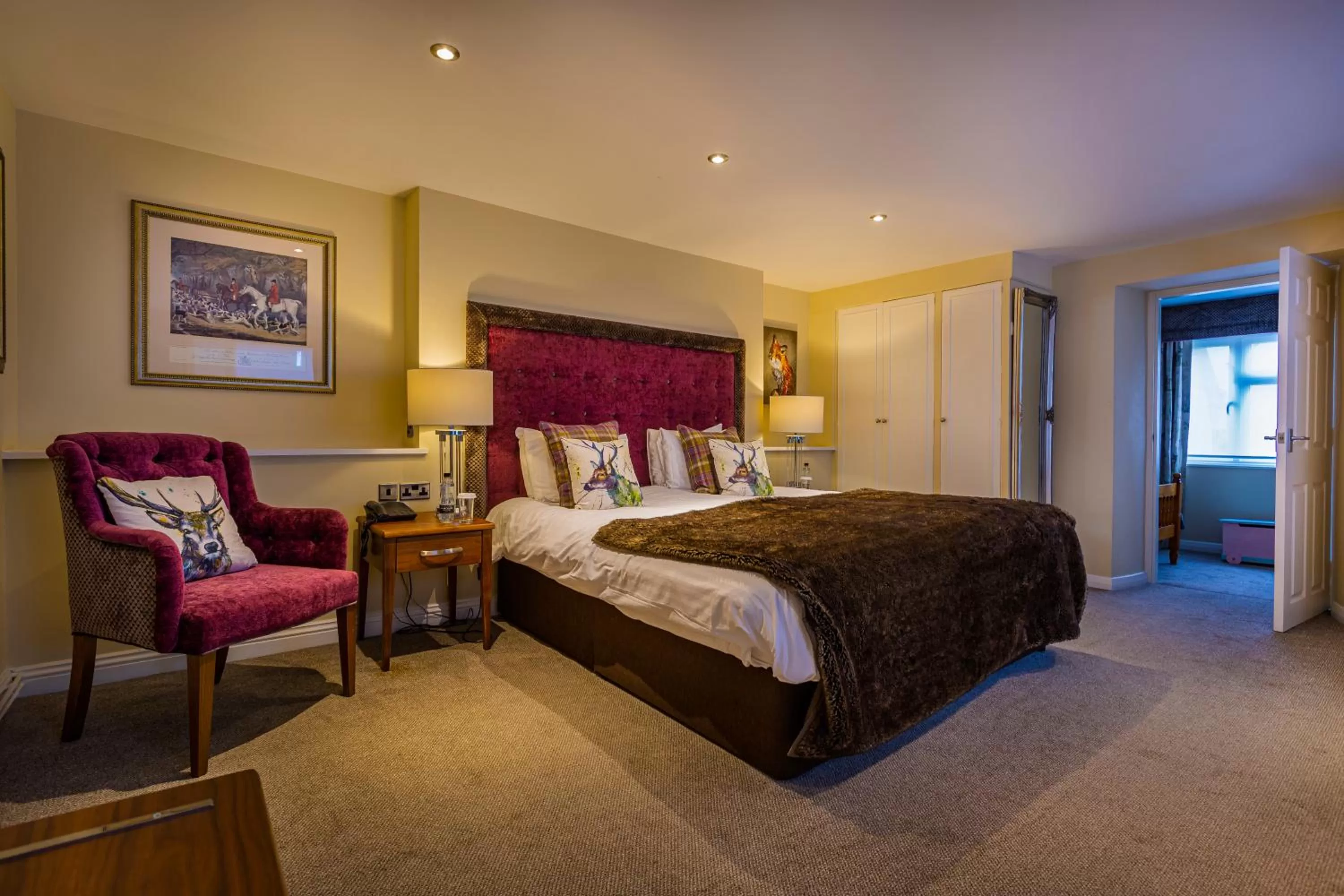 Bedroom, Bed in The Feathers Hotel, Helmsley, North Yorkshire - The Coaching Inn Group