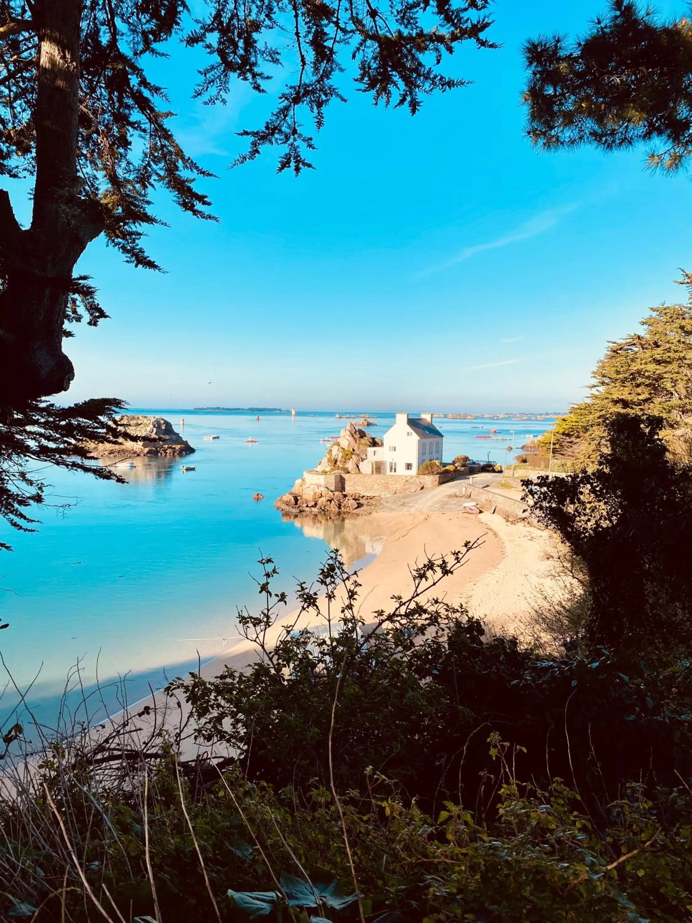 Beach in La maison du grand rocher