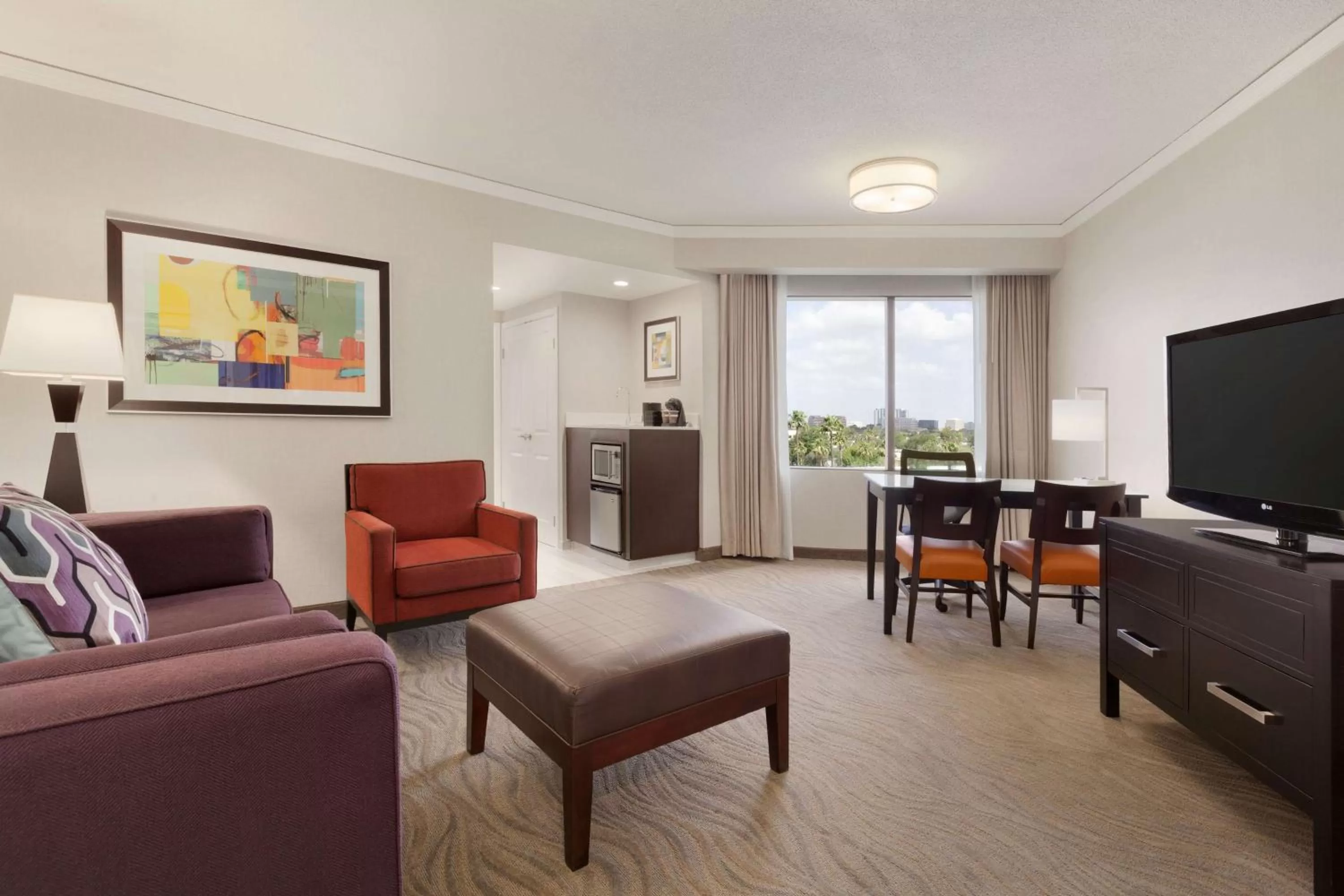Living room in Embassy Suites by Hilton Irvine Orange County Airport