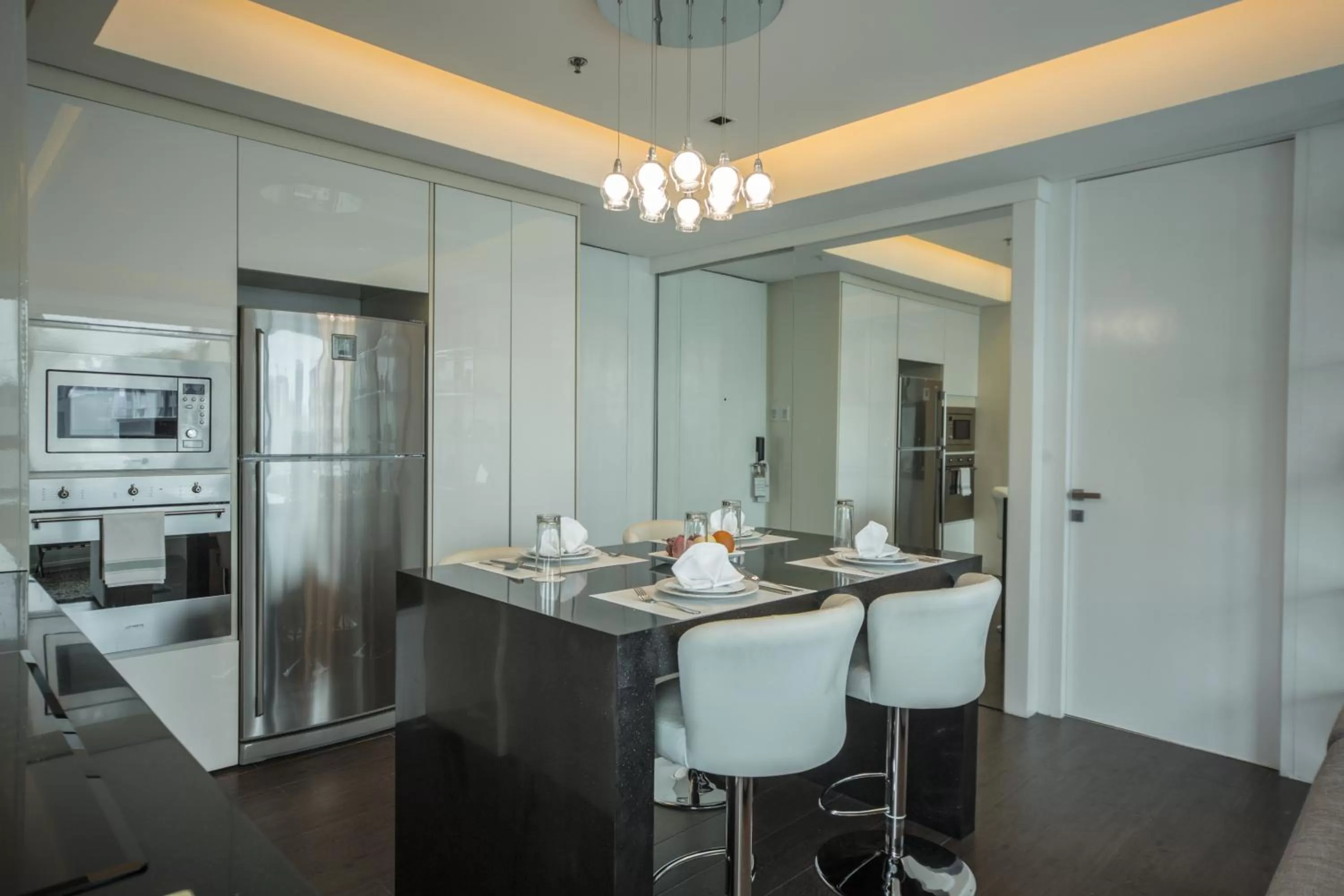 Kitchen or kitchenette in The Alpha Suites