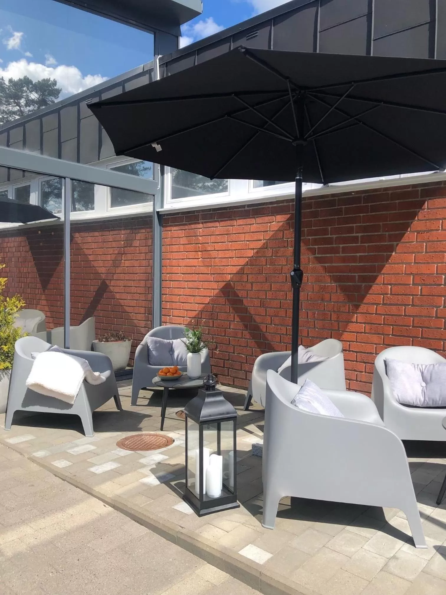 Patio in Almnäs Park Hotel