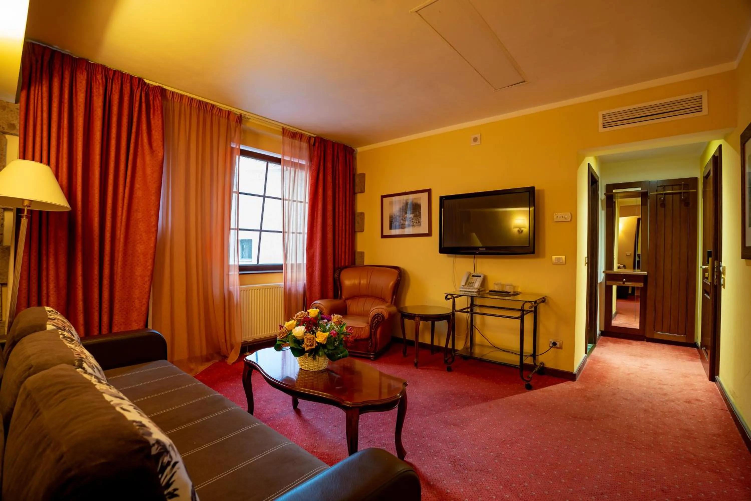 Living room in House of Dracula Hotel