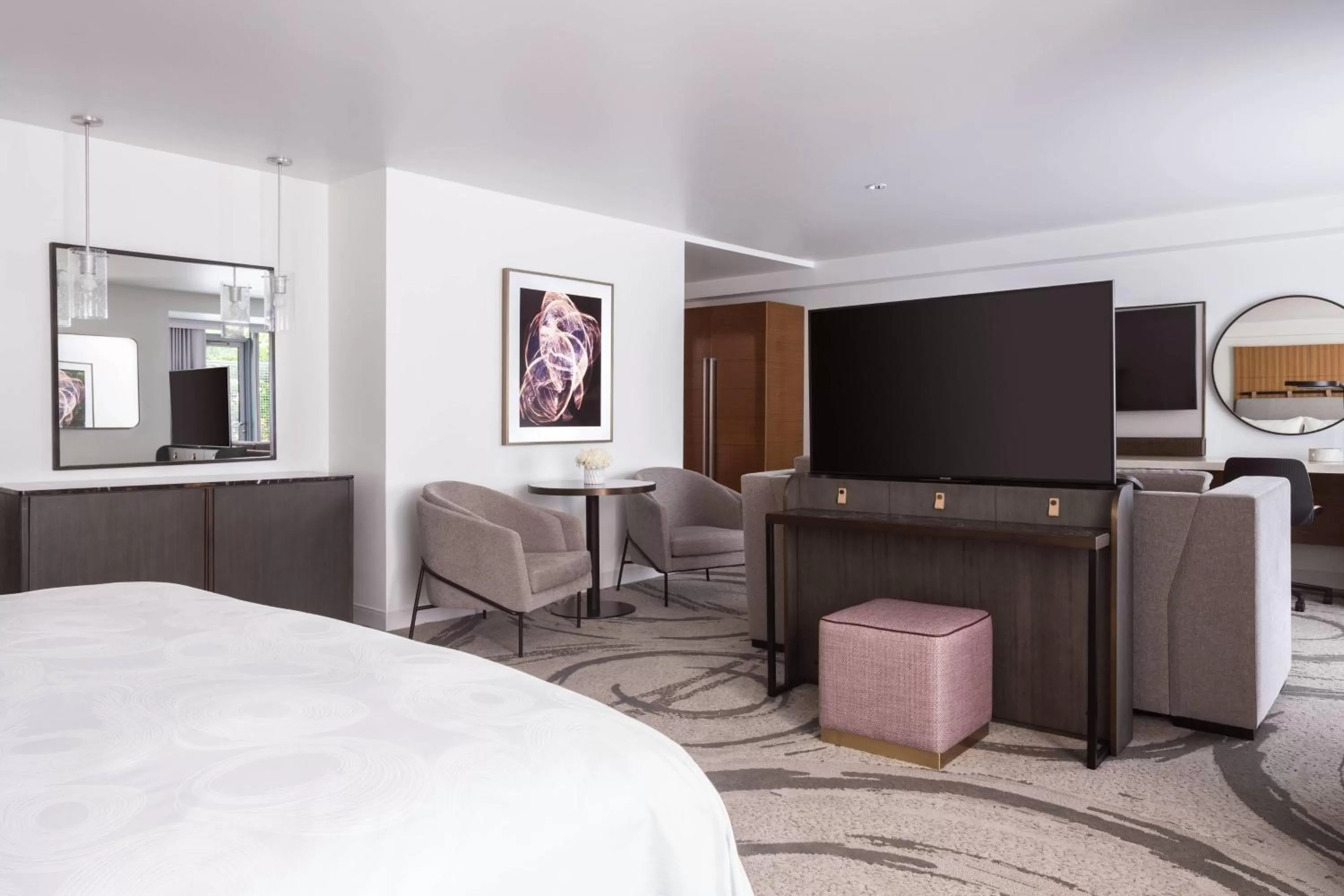 Bedroom, Bed in JW Marriott Los Angeles L.A. LIVE