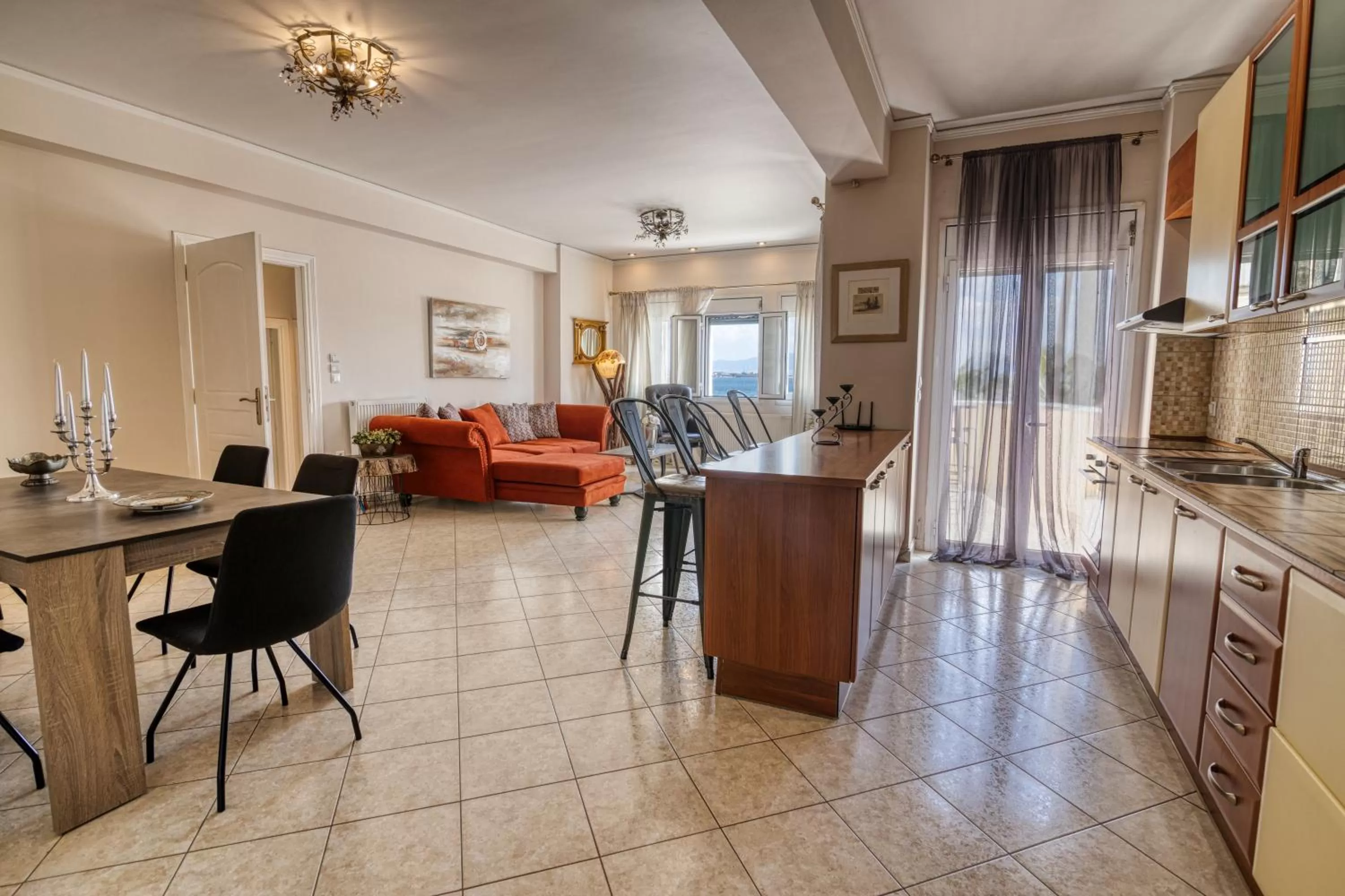 Living room in Votsalakia Hotel & Luxury Apartments