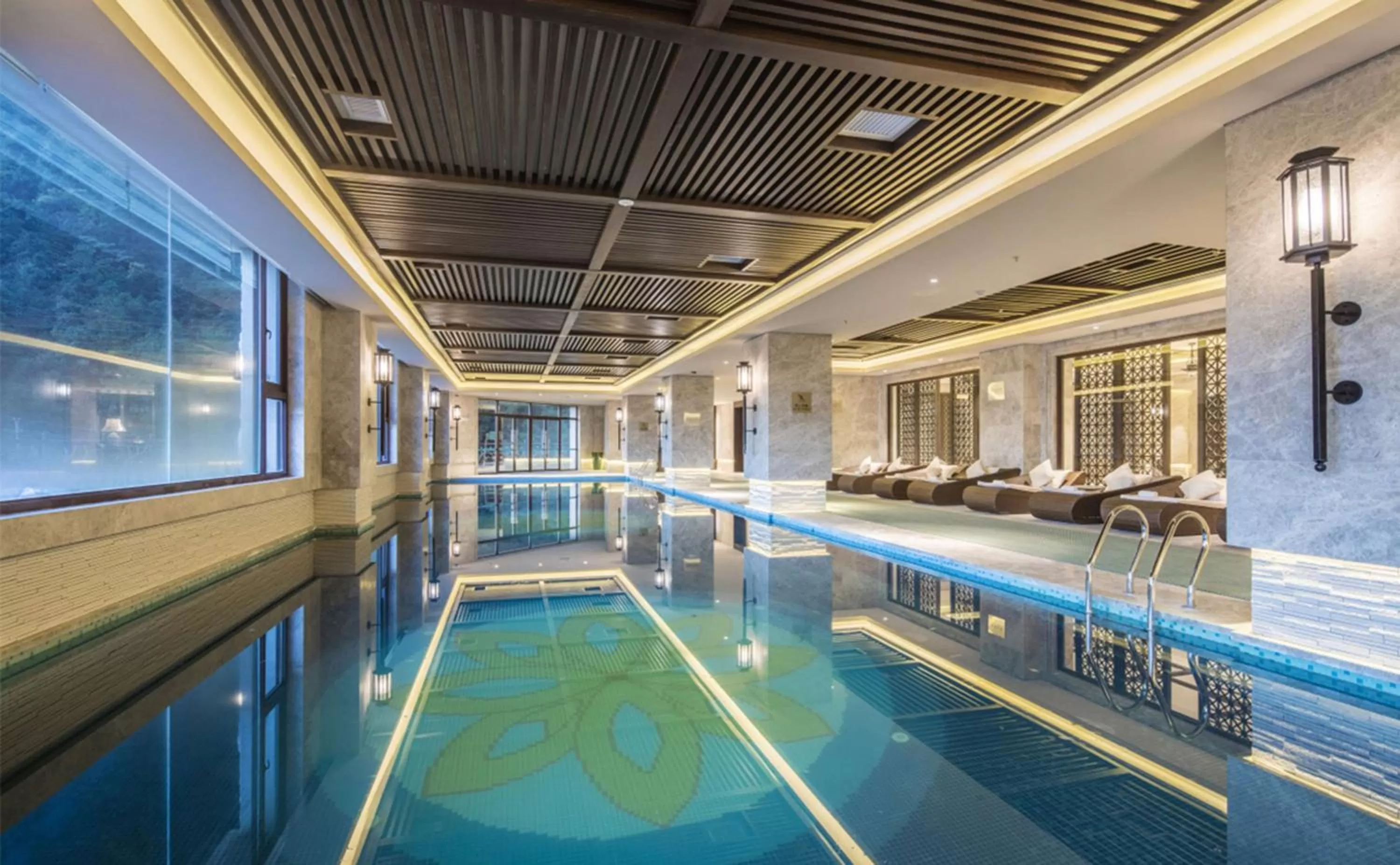 Pool view in Hilton Sanqingshan Resort