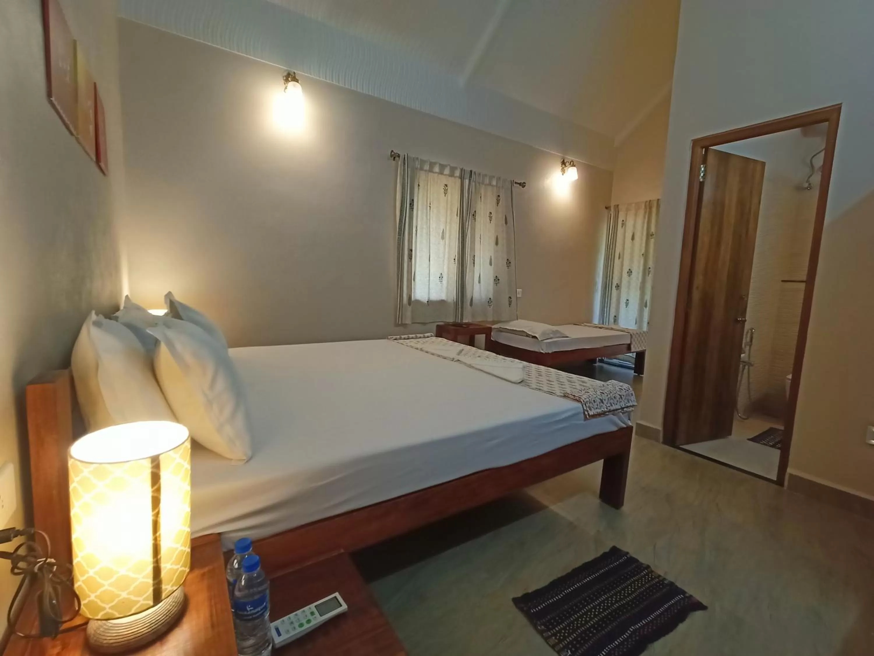 Bed in OmBodhi Retreat