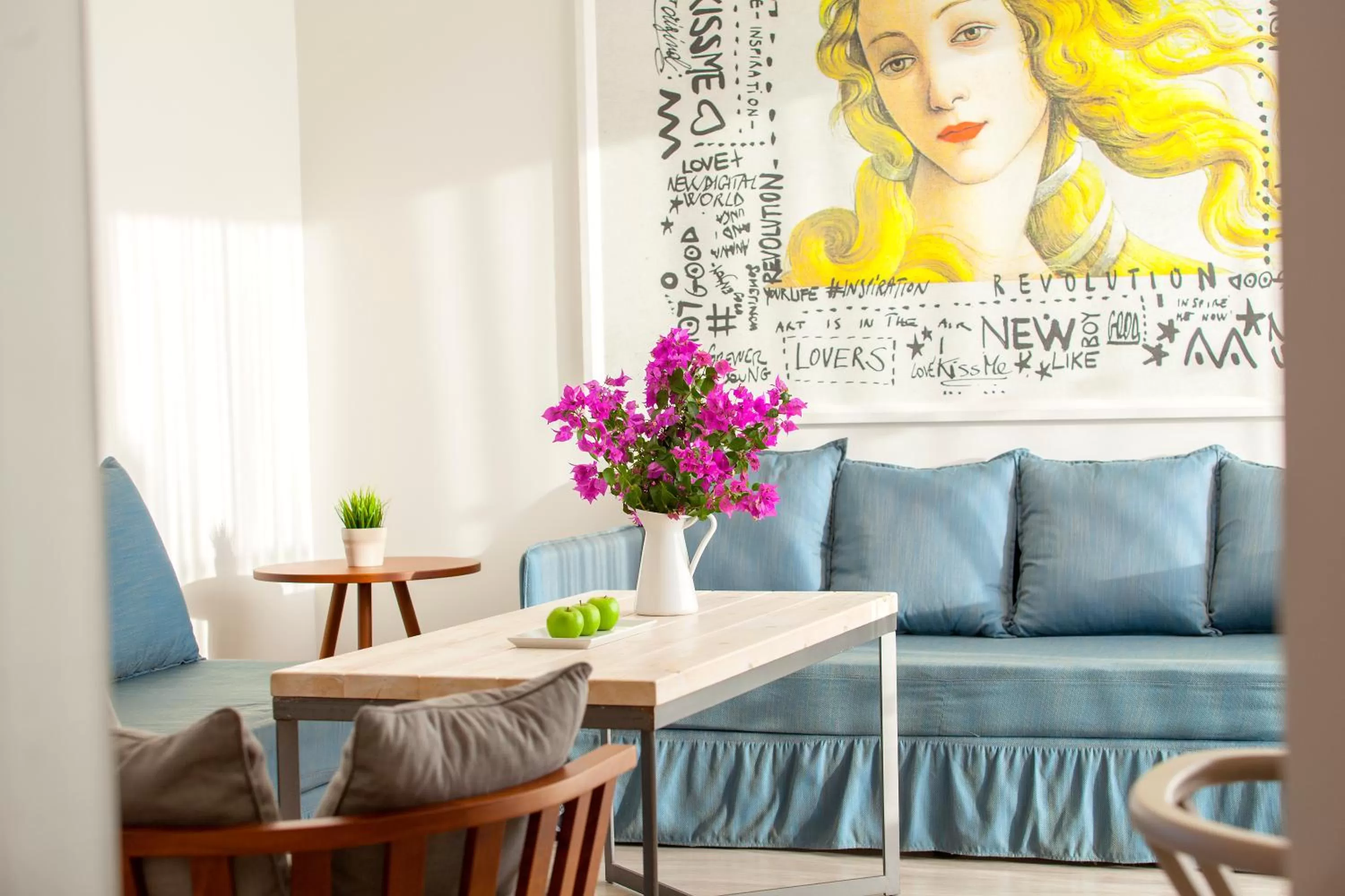 Living room in Aliathon Aegean